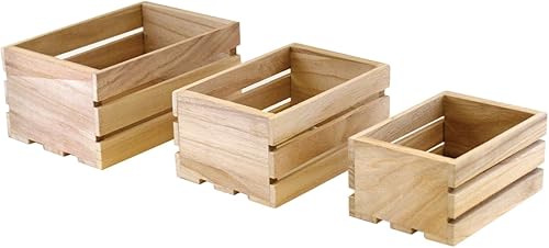 Miniatura 2 de Multicraft Imports WS920 - Juego de cajas de madera para manualidades (3 unidades)