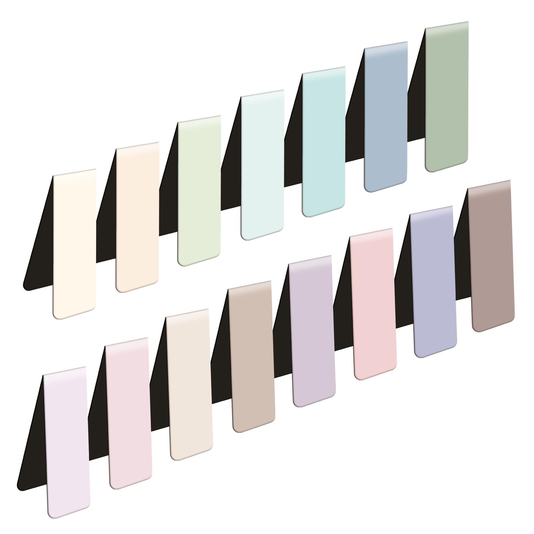 15 Pieces Bookmark, Magnetic Bookmarks for Women, Men, Book Lovers, Bookmarks Bulk for Students Teachers Reading, Morandi Color Bookmark