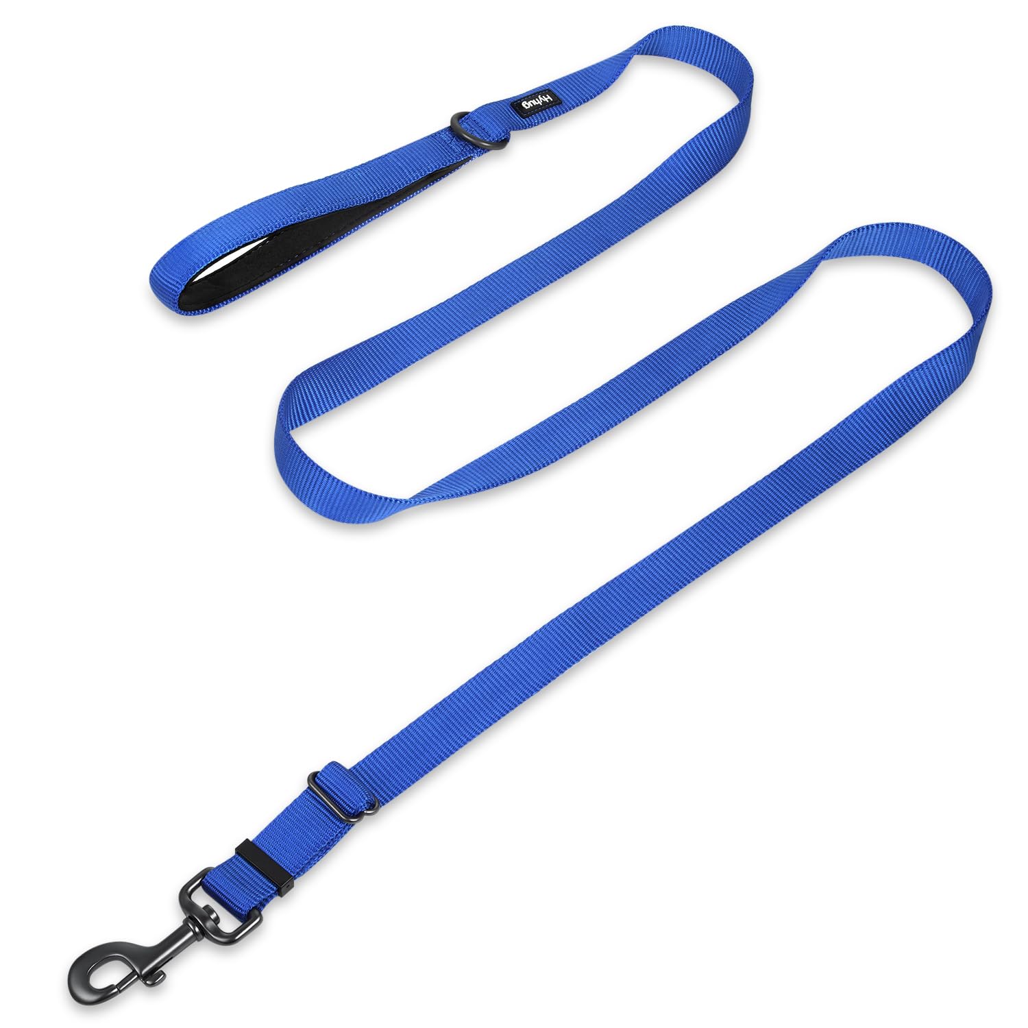 Hyhug Pets Premium Upgraded Adjustable Between 4 Feet and 6 Feet Leash with Sturdy Nylon and Super Soft Neoprene Lined Handle for Small Medium Large
