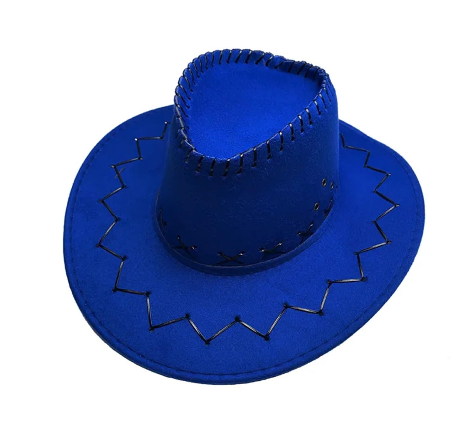 vrfvsdasAAS cowboy hat, For Men And Women Outdoor Use Large Brim Water Droplet Sunscreen Hat Western Cowboy(Blue)