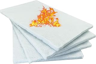 4 Packs Tabletop Fire Pit Ceramic Wool for Tabletop Firepit Bowl to Extend Burn Time,Firepit Ceramic Fiber Insulation Cotton Core