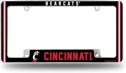 Miniatura 66 de Rico Industries NCAA Classic 12" x 6" Chrome All Over Automotive License Plate Frame for Car/Truck/SUV