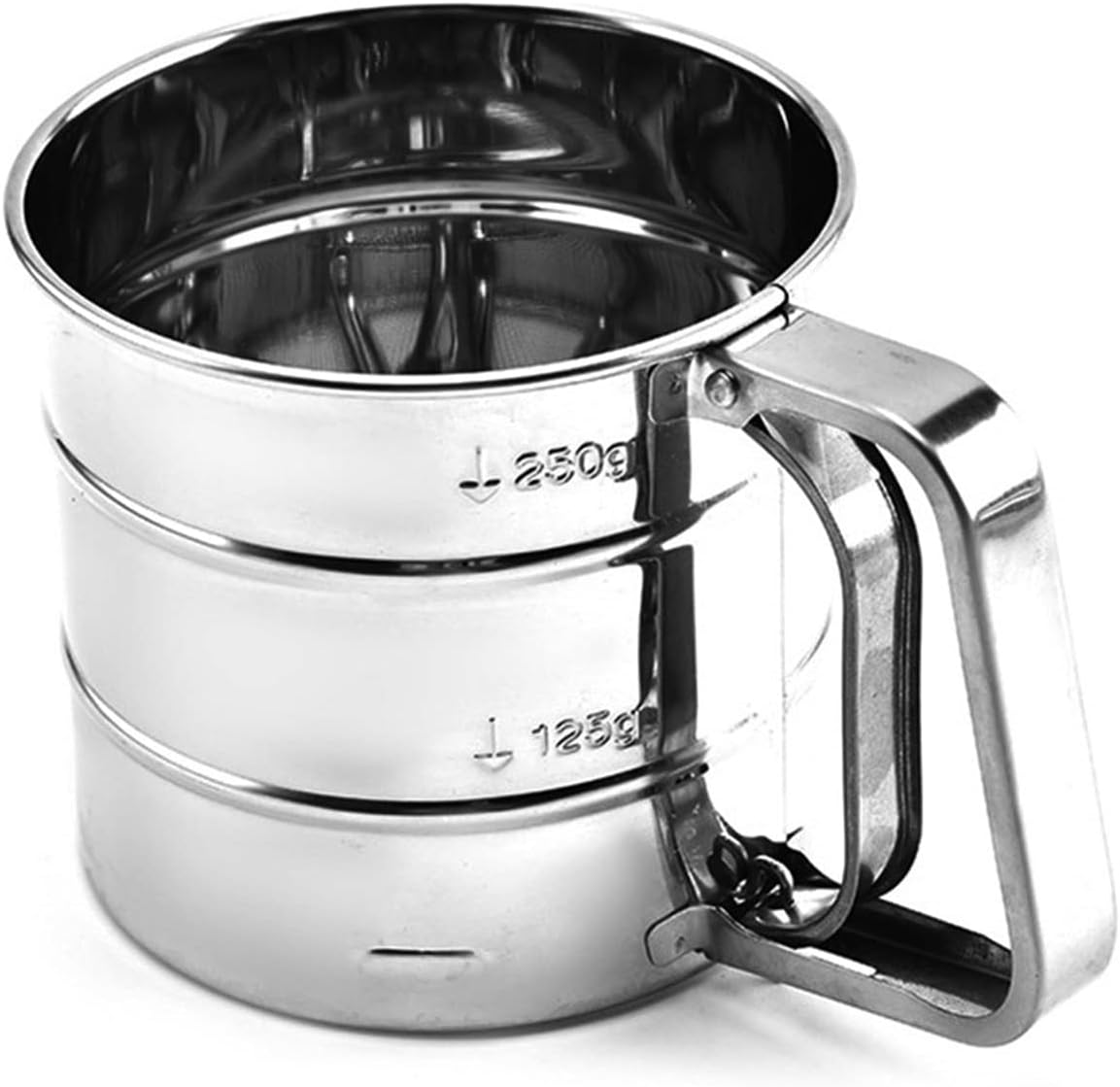 Stainless Steel Sifter for Baking,Double Layers Sifter