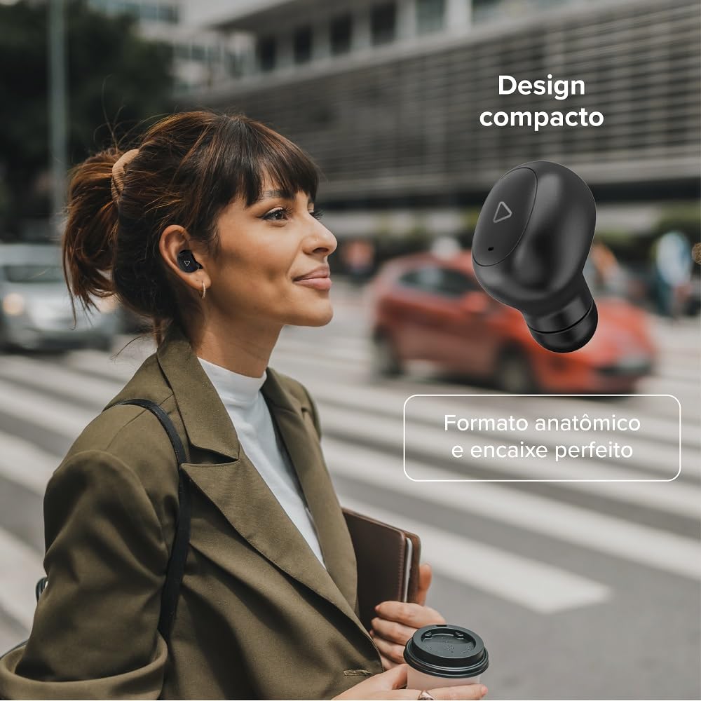 I2GO, Fone de Ouvido Sem Fio, Bluetooth 5.2, TWS, Air Pro GO 2.0, Controle Touch, Estojo de Carregamento, 20 Horas totais de Bateria, Preto, i2GO PRO - Imagem 6