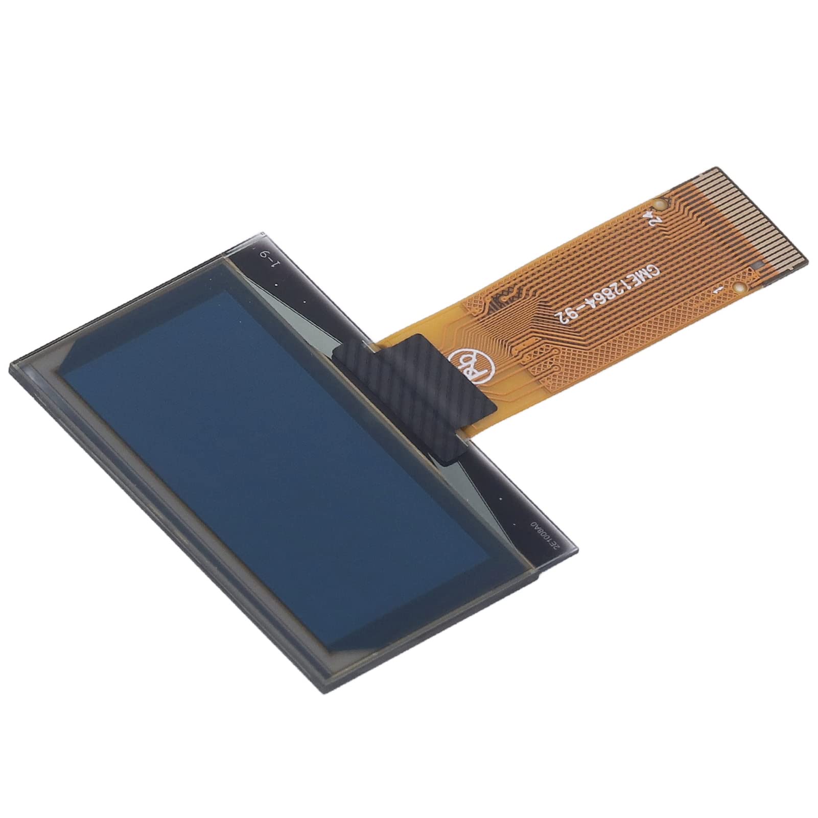 LCD Display Module, 24 Pins Digital LCD Board Flexible Easy Installation for DIY (MRC128-2 Yellow)