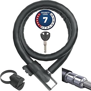 ABUS Steel-O-Flex Centuro 860 Armoured Cable Lock with QuickSnap RBU Holder Cable Lock Made of Steel Cable with Steel Sleeves ABUS Security Level 7