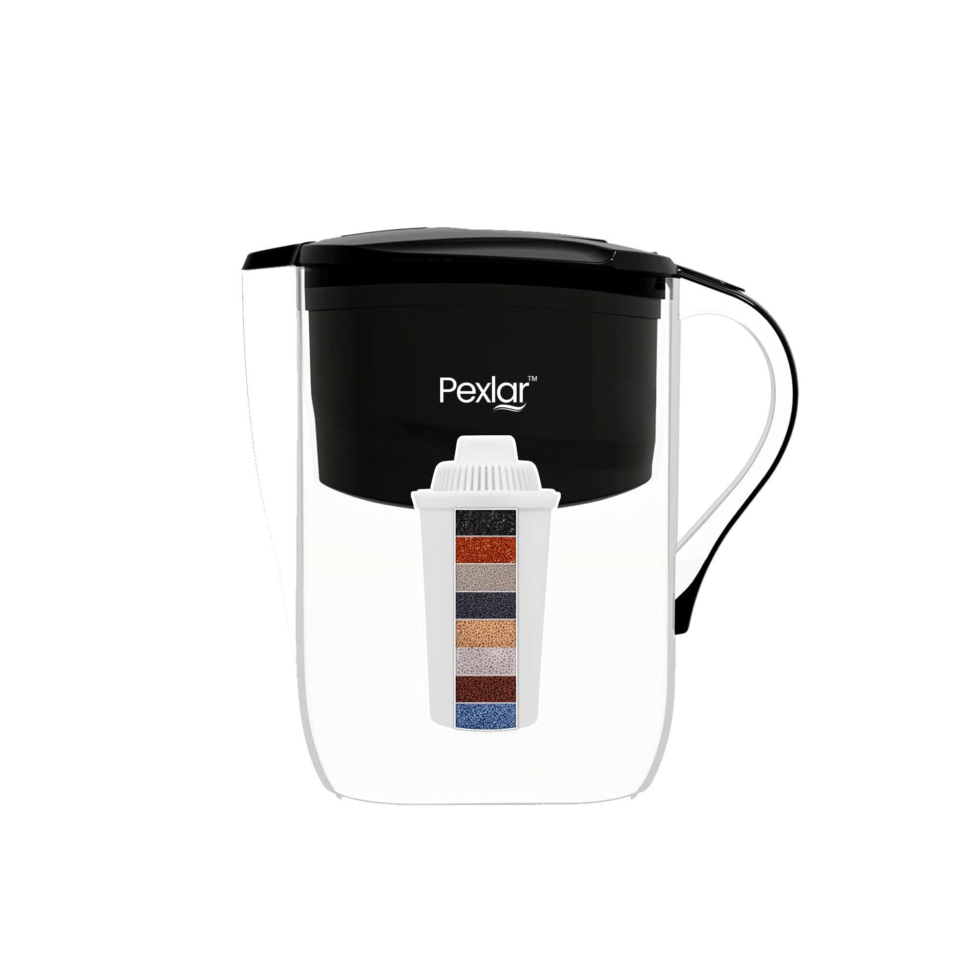 Alkaline Water Filter Jug | Alkaline Water Generator | 4 Litres | BPA Free (Black)