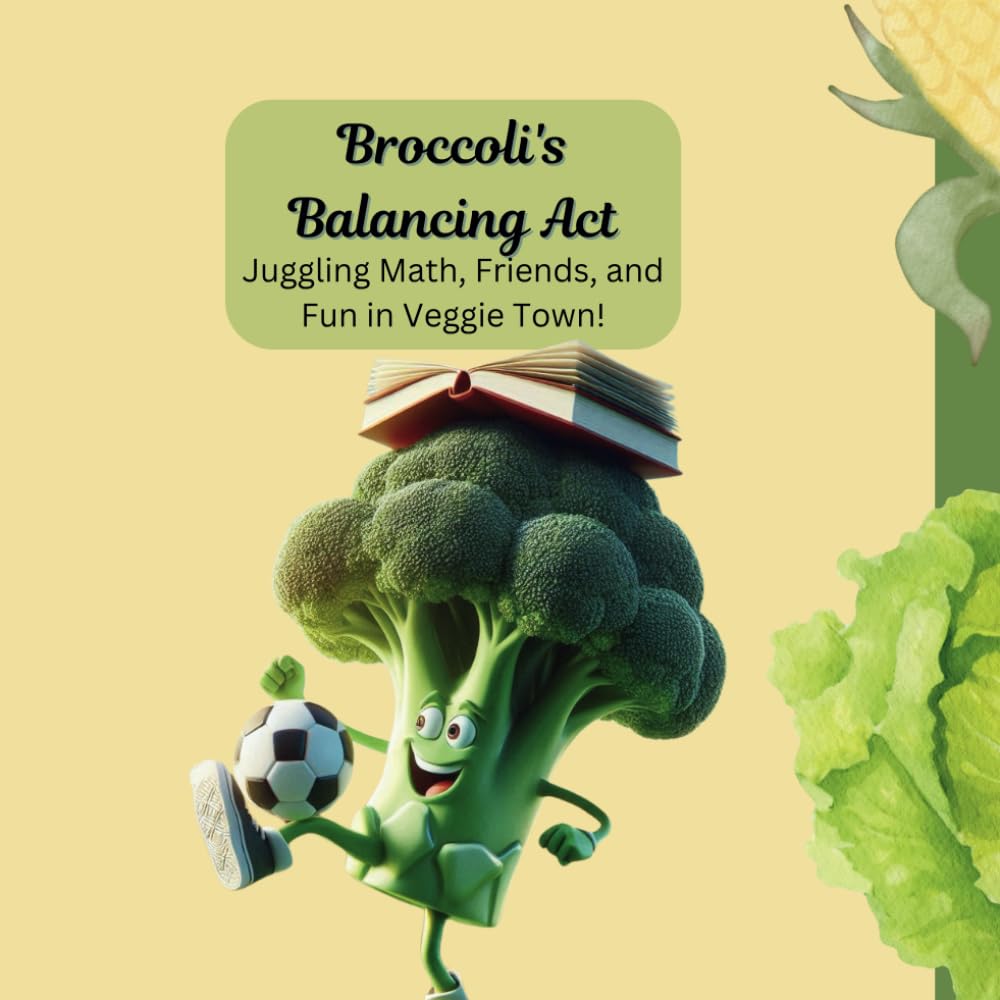 Broccoli's Balancing Act: Juggling Math, Friends, and Fun in Veggie Town! (The Tasty Tale: Veggies and Fruits in Action!)