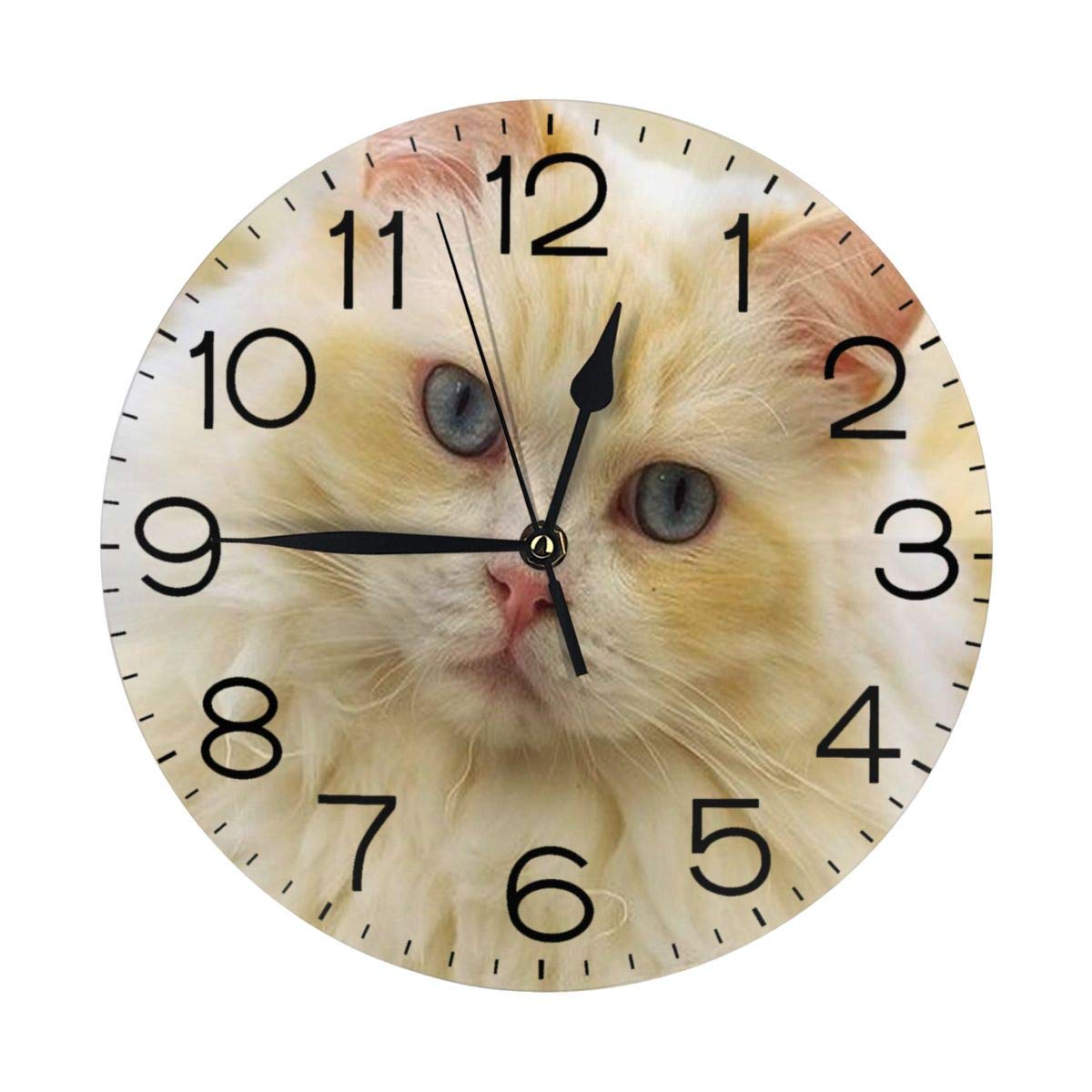 Amazon Co Jp ラグドール 壁掛け時計 おしゃれ デジタル ミュート 円形 掛け時計 置き時計 目覚まし時計 インテリア 装飾 ホーム キッチン