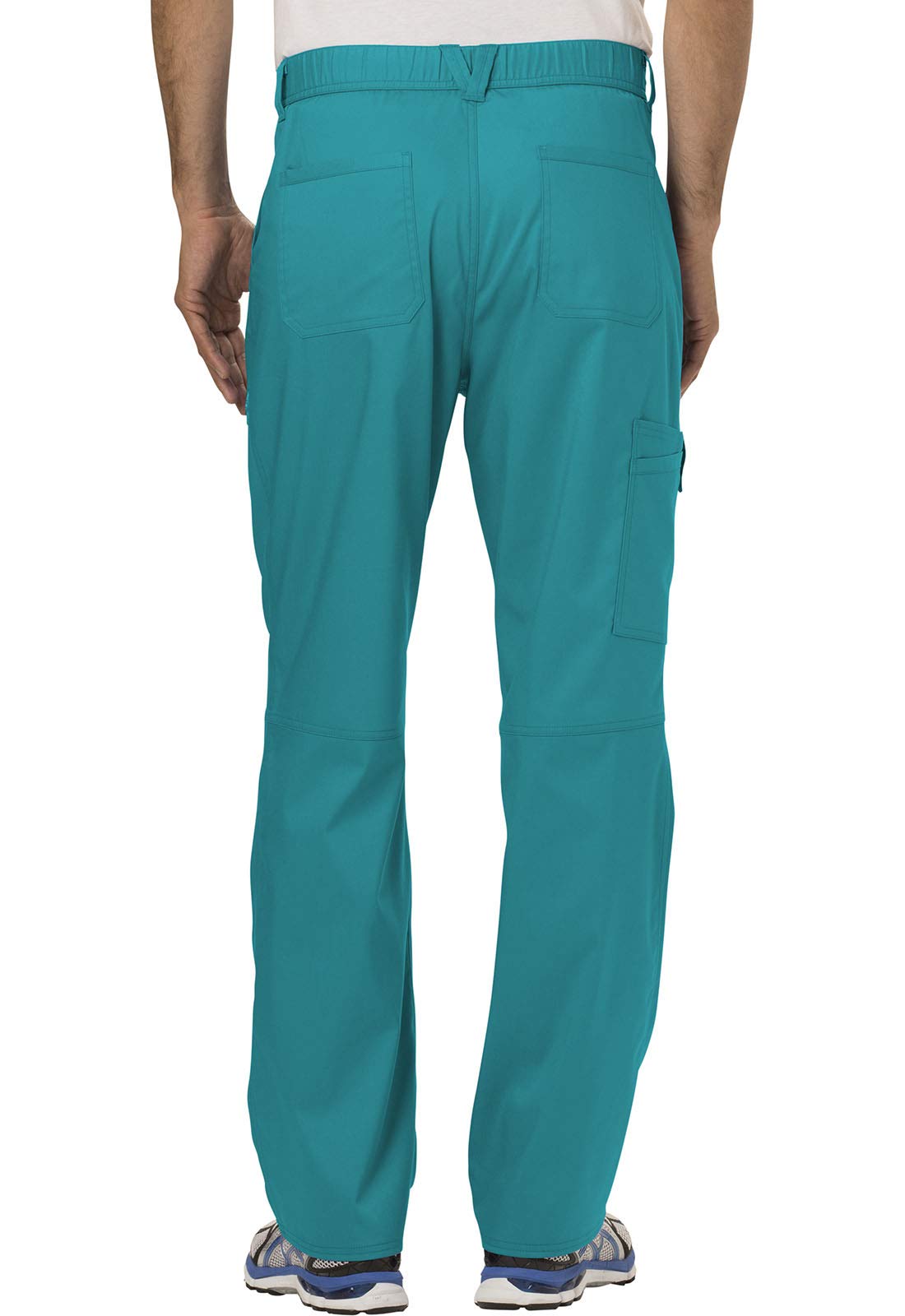 Cherokee Damen-Schlupfkasack, Workwear Revolution WW670, V-Ausschnitt, Oberteil und WW140T Hosenschlitz vorne, Blaugrün, Größe M/S hohe Hose