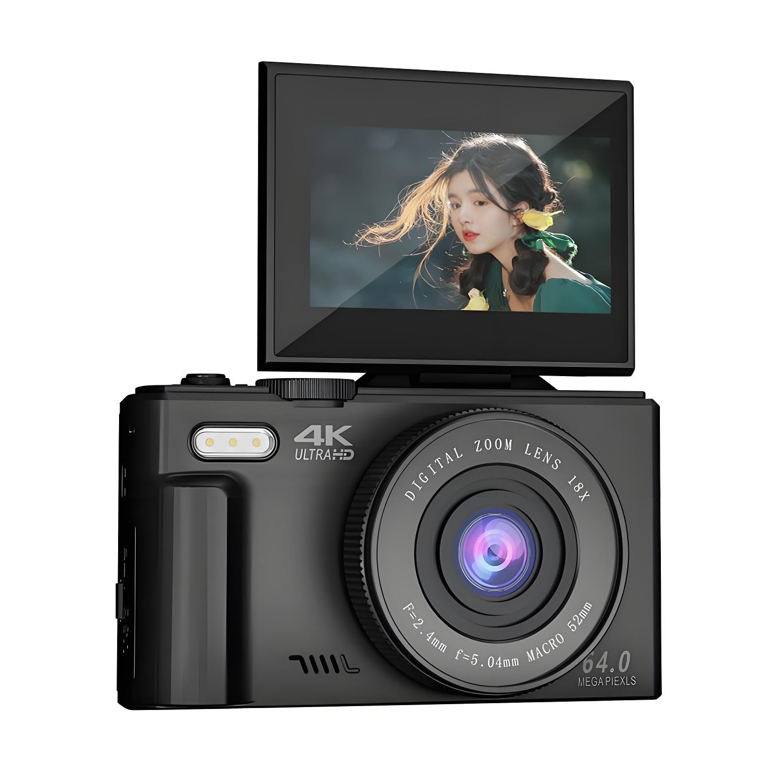 Amazon.com : 4K Digital Camera for Photography, 64MP Vlogging