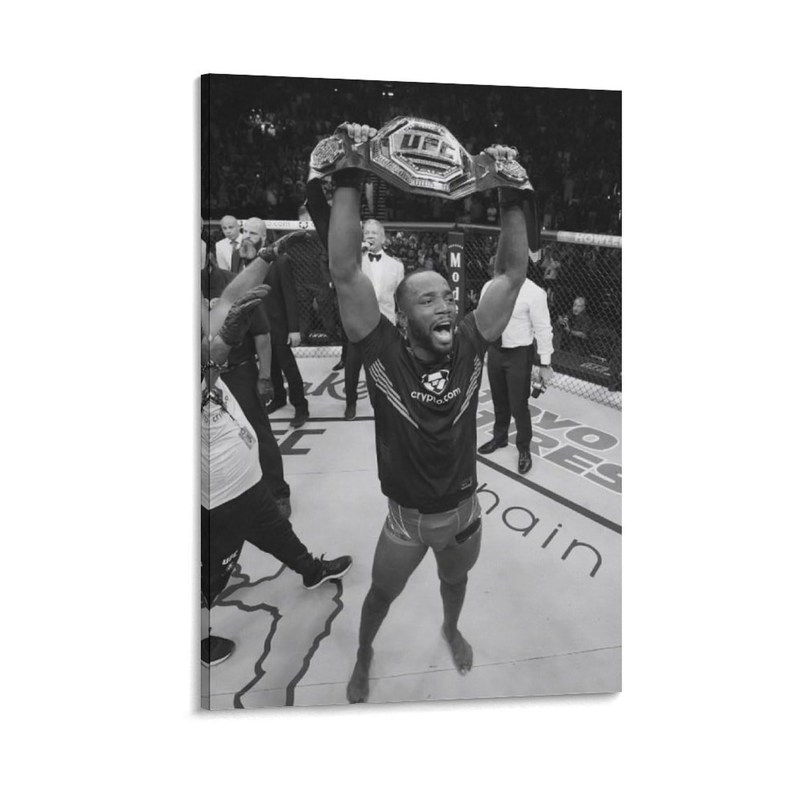 ASUIU Leon Edwards Canvas Poster Canvas Art Poster And Wall Art Picture Print Modern Family Decor Posters 20x30inch(50x75cm)