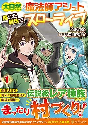 ブックカバー 大自然の魔法師アシュト、廃れた領地でスローライフ (1) (アルファポリスCOMICS)