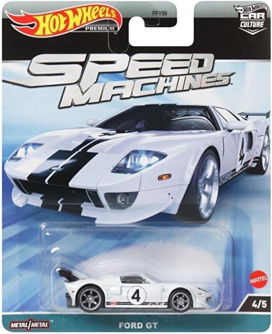 Mattel HKC46 Hot Wheels Car Culture Speed Machine - Ford GT [3 Years Old and Up]