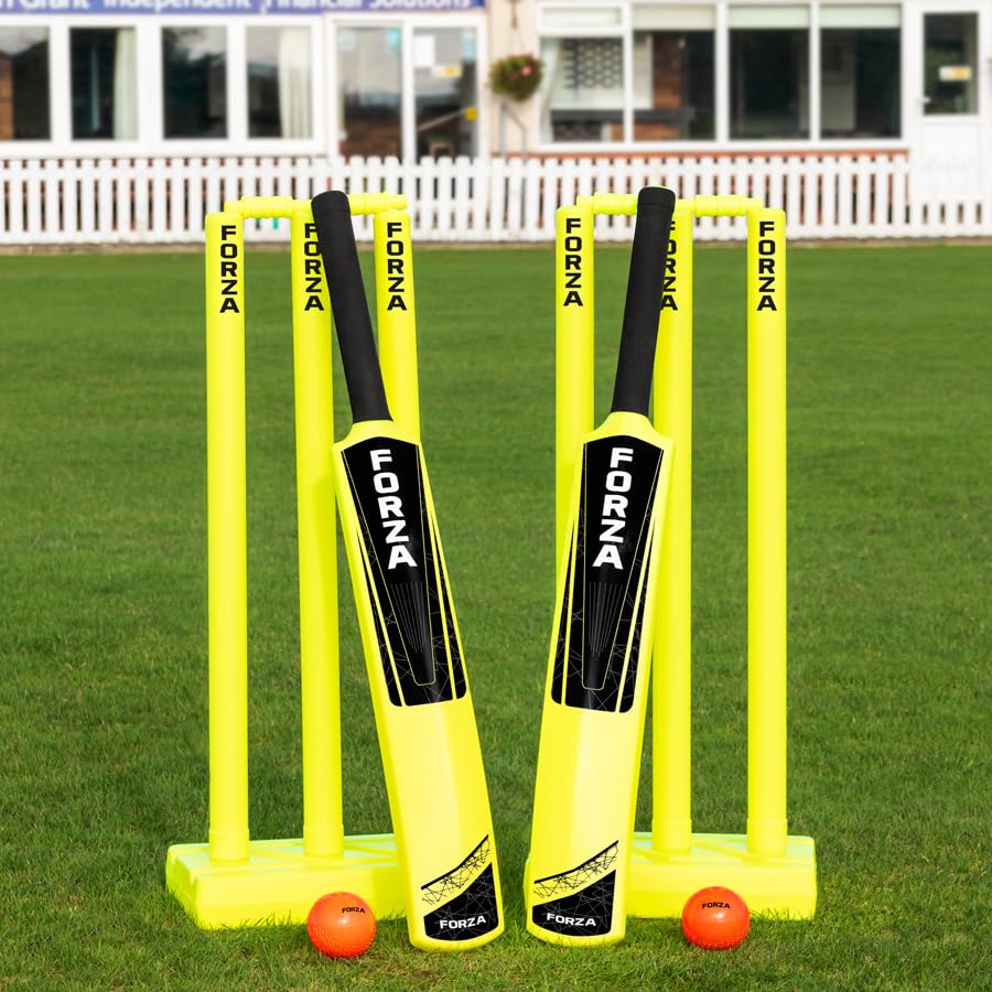 FORTRESS Garden Cricket Set - Available in 3 Sizes | Full Set or Half Set | Lightweight Cricket Equipment