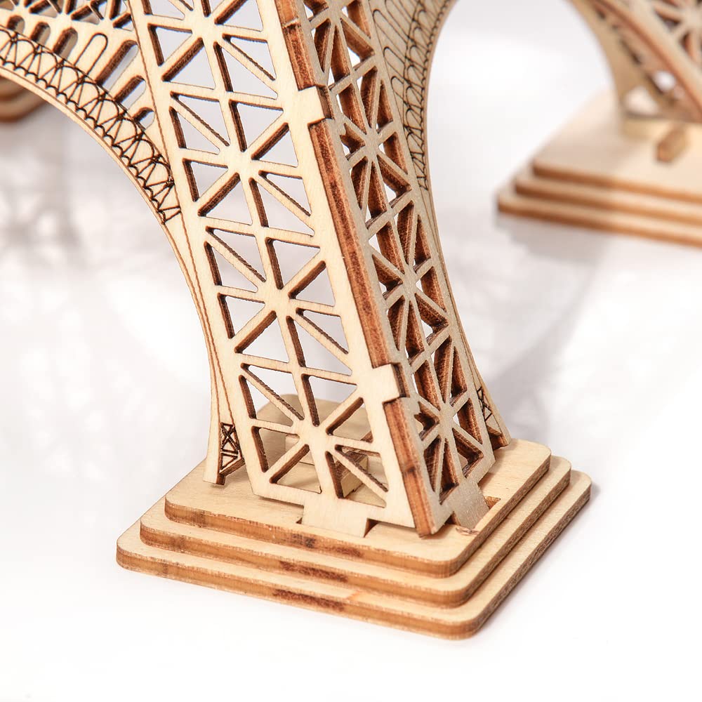 Little Story Holz Puzzle pädagogisch Modell 3D Set Do Self Für Kinder Erwachsene Geschenk… (Eiffelturm)