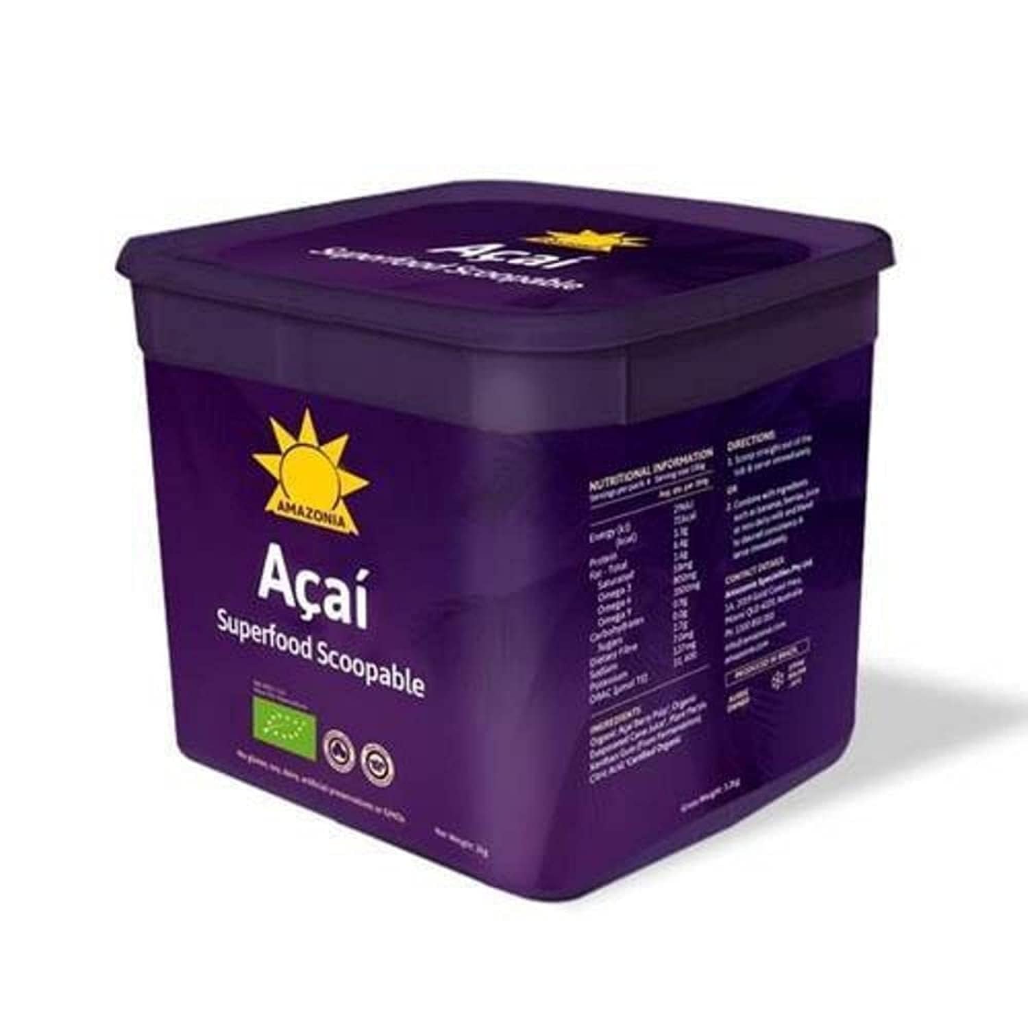 Amazonia Acai Superfood Scoopable Puree Tub - 3kg