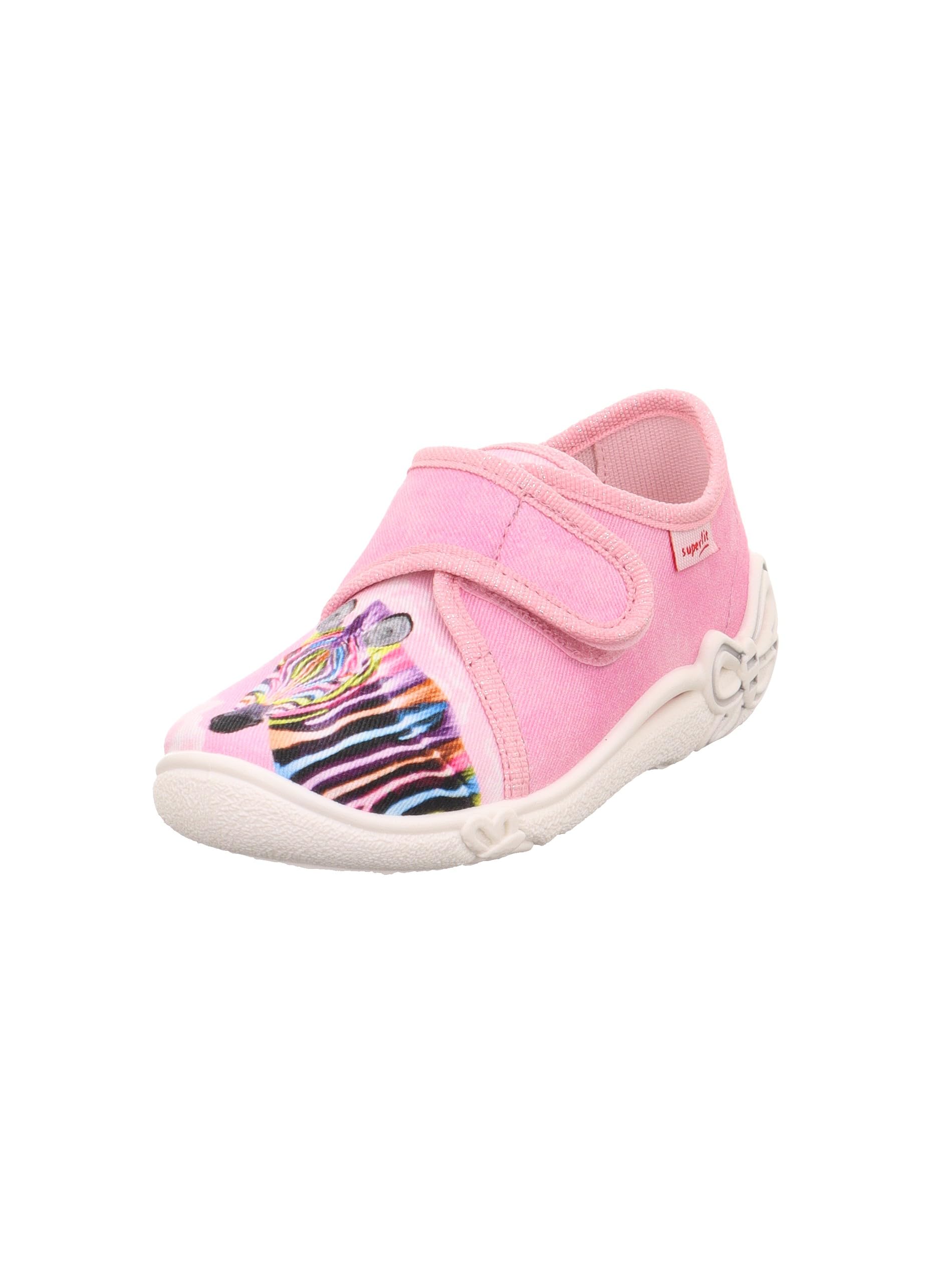 Superfit Girl's BELINDA Hausschuhe, ROSA/WEIß 5510