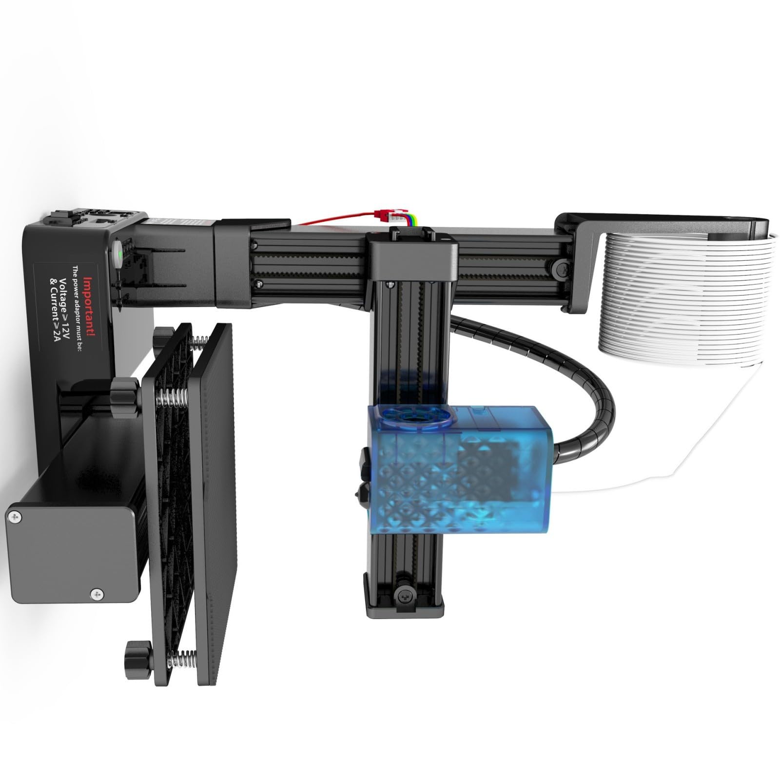 Impresora 3D portátil K10T niveles de entrada de 1,75 mm para principiantes desmontables volúmenes de impresión de placas de construcción