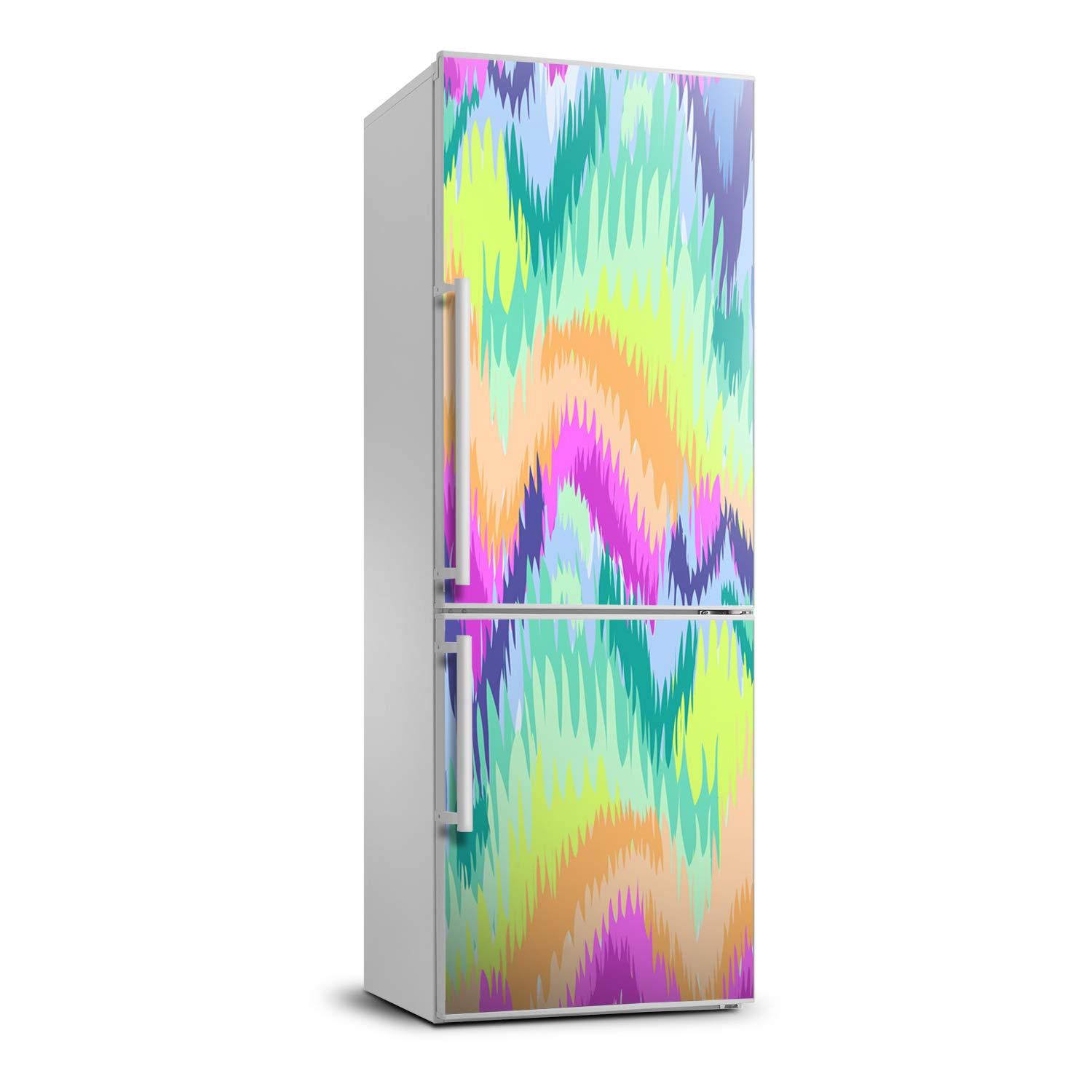Autocollant frigo 70x190 décoratif adhésif arc-en-ciel Tulup