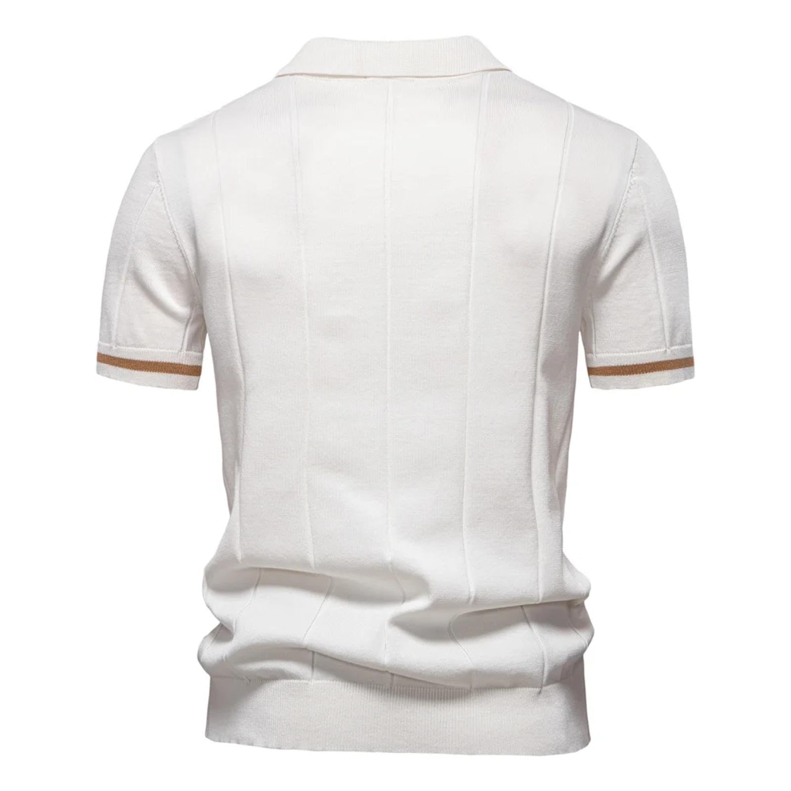 T Shirt Camicia Sportiva con Cerniera in Tinta Unita da Uomo Camicie Sportive per Uomo Office Slim