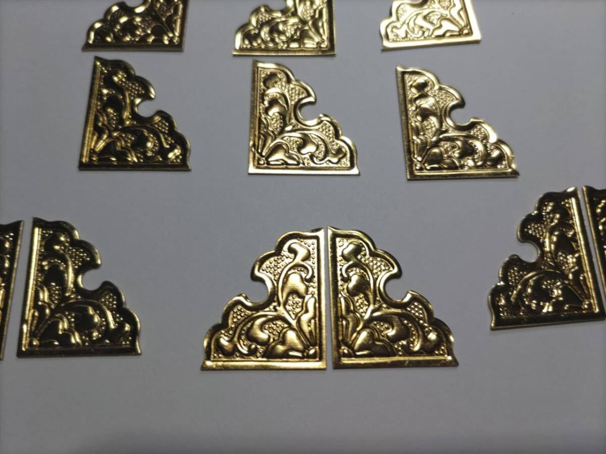 ★特注品 （4枚）60ｍｍｘ16ｍｍ【金鍍金】 神輿、祭り、山車、真鍮金具 ☆特注品 （4枚）60mmx16mm【金鍍金】 神輿、祭り、山車