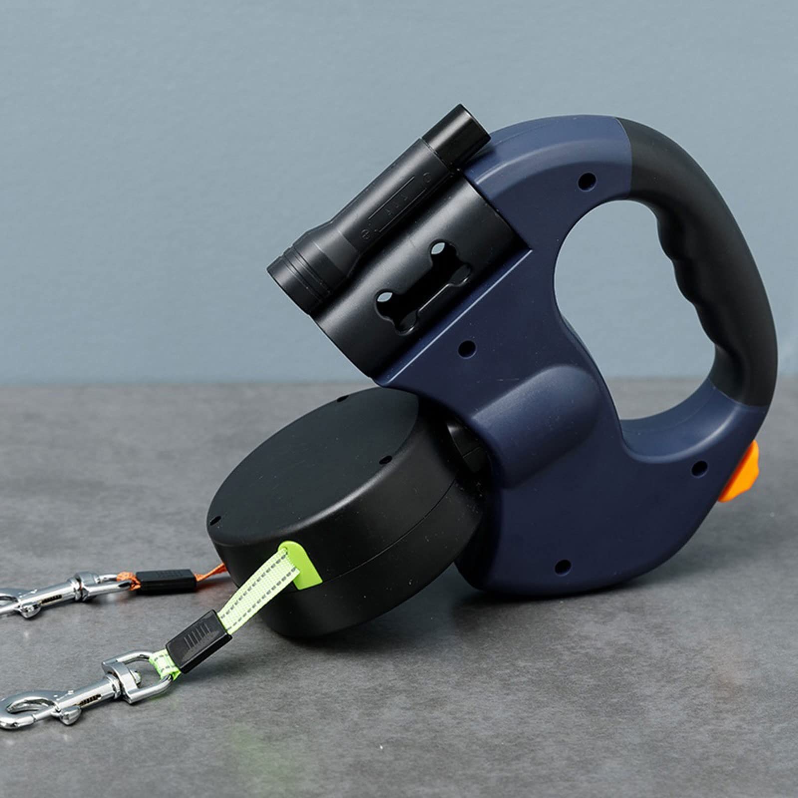 DieffematicGS Correa Perro Cuerdas de tracción dobles para perros y mascotas, correa retráctil automática para gatos y perros, correa ajustable para perros dobles, correa Flexible automática para perr
