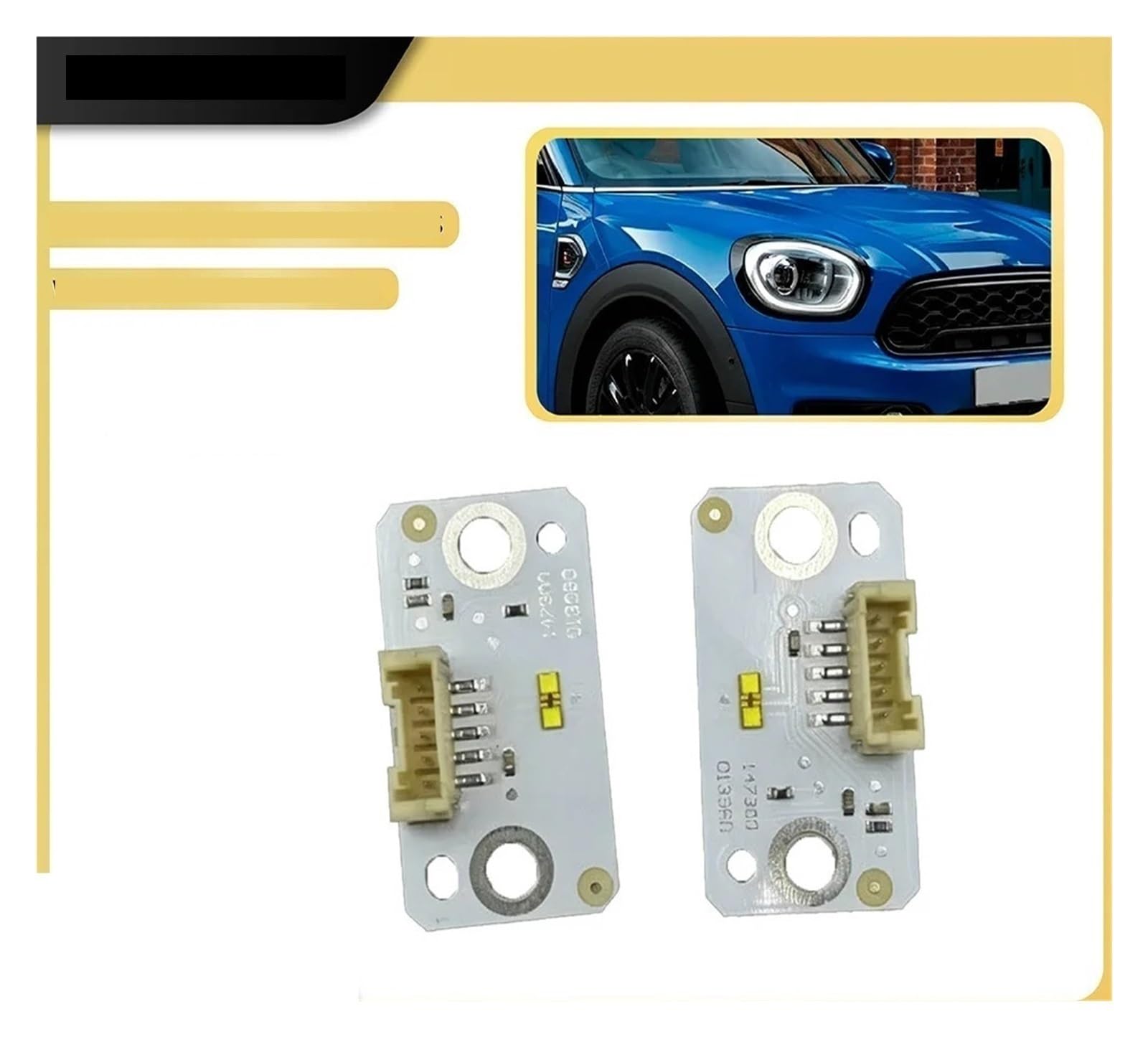 módulos de Faros, para Mini F60 para Countryman 2016 2017 2018 2019 Faro DRL para Placas de módulo para Giro luz para LED Chip Ojo Ángel(2X Right Chip)