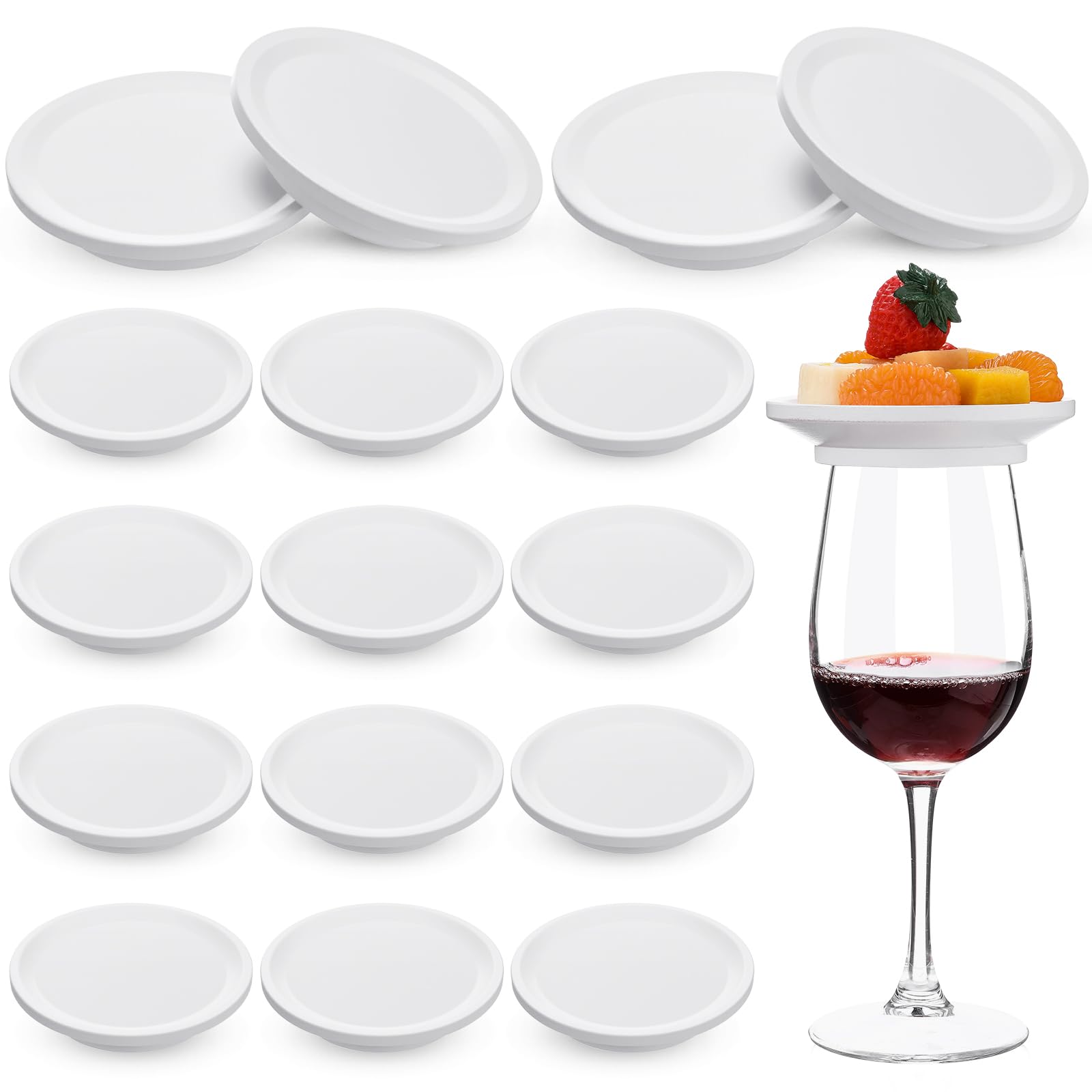 Honeydak 16 posavasos redondos de bambú para copas de vino de 4 pulgadas, para reuniones familiares, bodas, restaurantes, bares