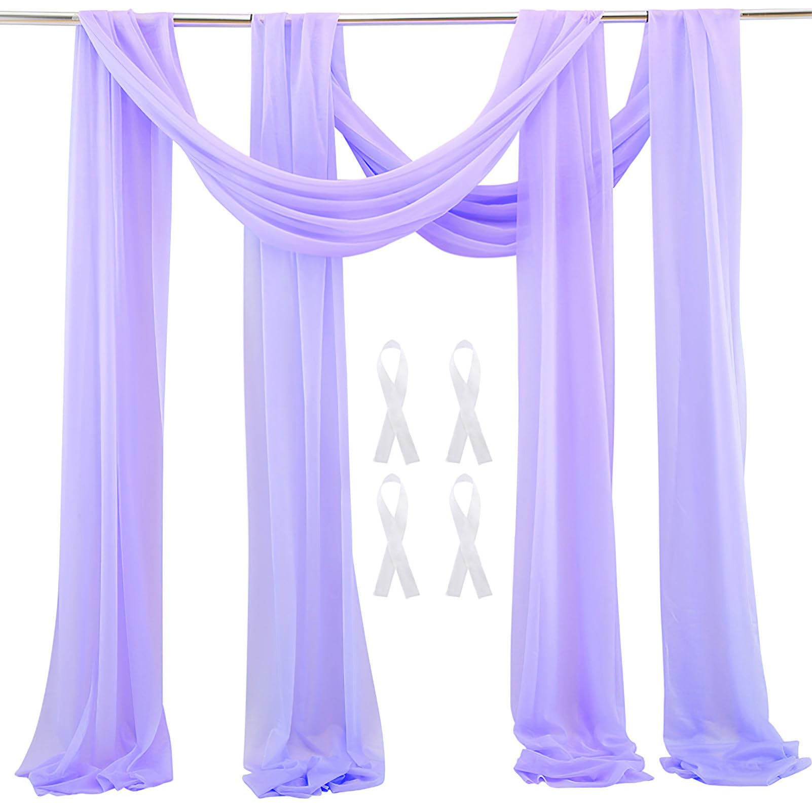 Tessuto Chiffon Per Drappeggio Arco Nuziale 75×600 Cm U2013 Tenda
