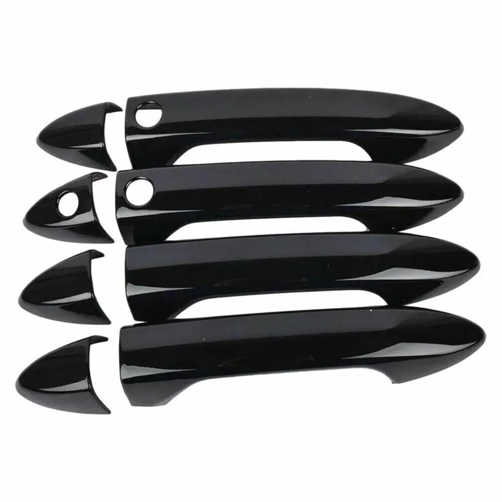 Yytemd Black - Smart Key Car Side Door Handle Cover Moulding Trim Exterior Decor Accessories For Accord 2013-2017 Chrome(Black - Smart Key)