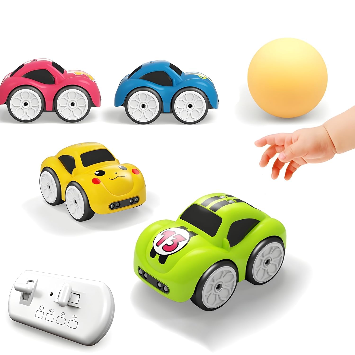 Magic Induction RC Intelligent Sensor Car for Kids, Mini Remote Control Drift Car with Follow Me Line Tracking & Obstacle Avoidance Smart Toy with Music & LED Lights (1pcs/Multi Color)-image-19