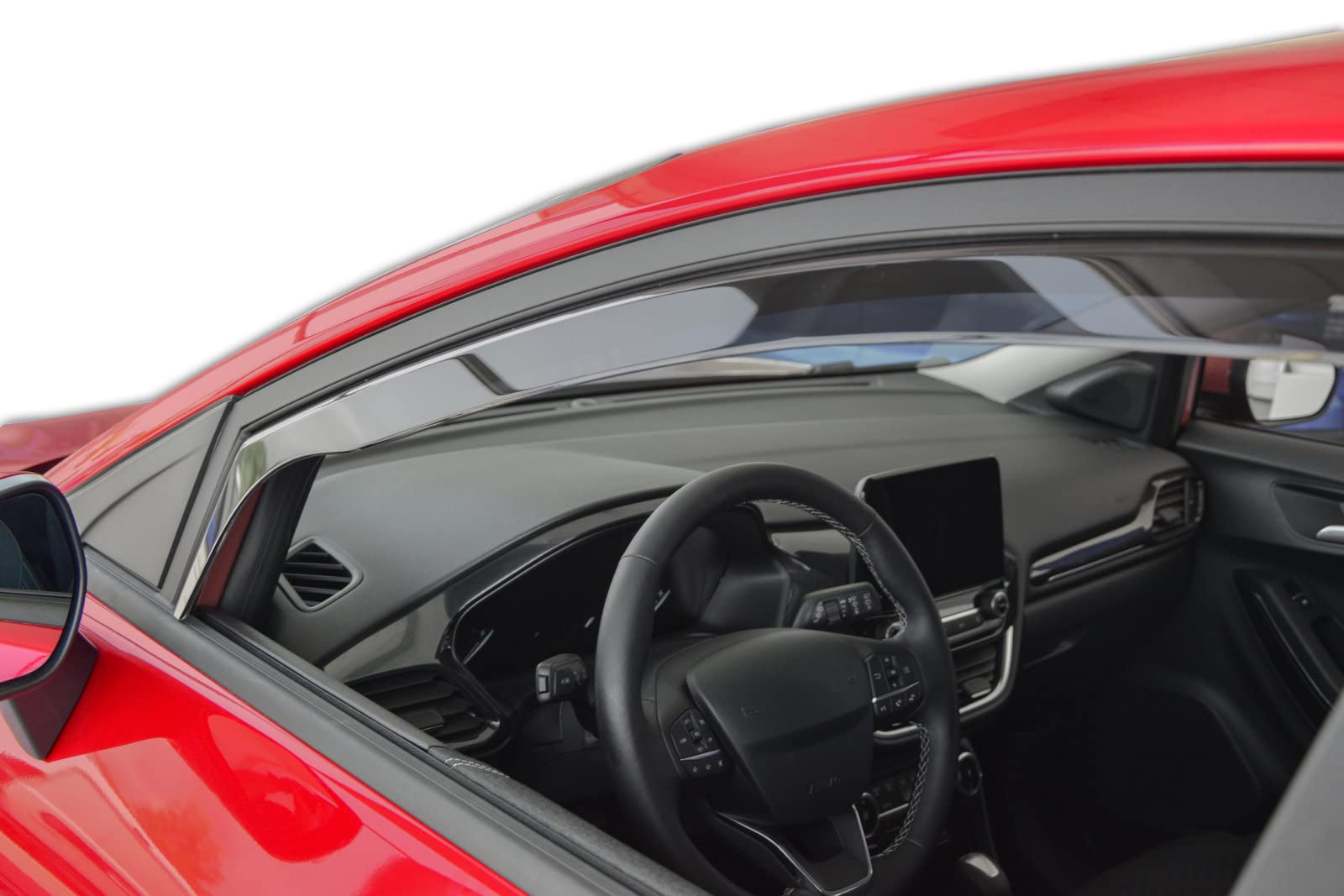 J&J Automotive Heko Déflecteurs d'air et de Vent pour Ford Puma Depuis 2020 2pcs, Teintés, Avant et Arrière, Aérodynamique