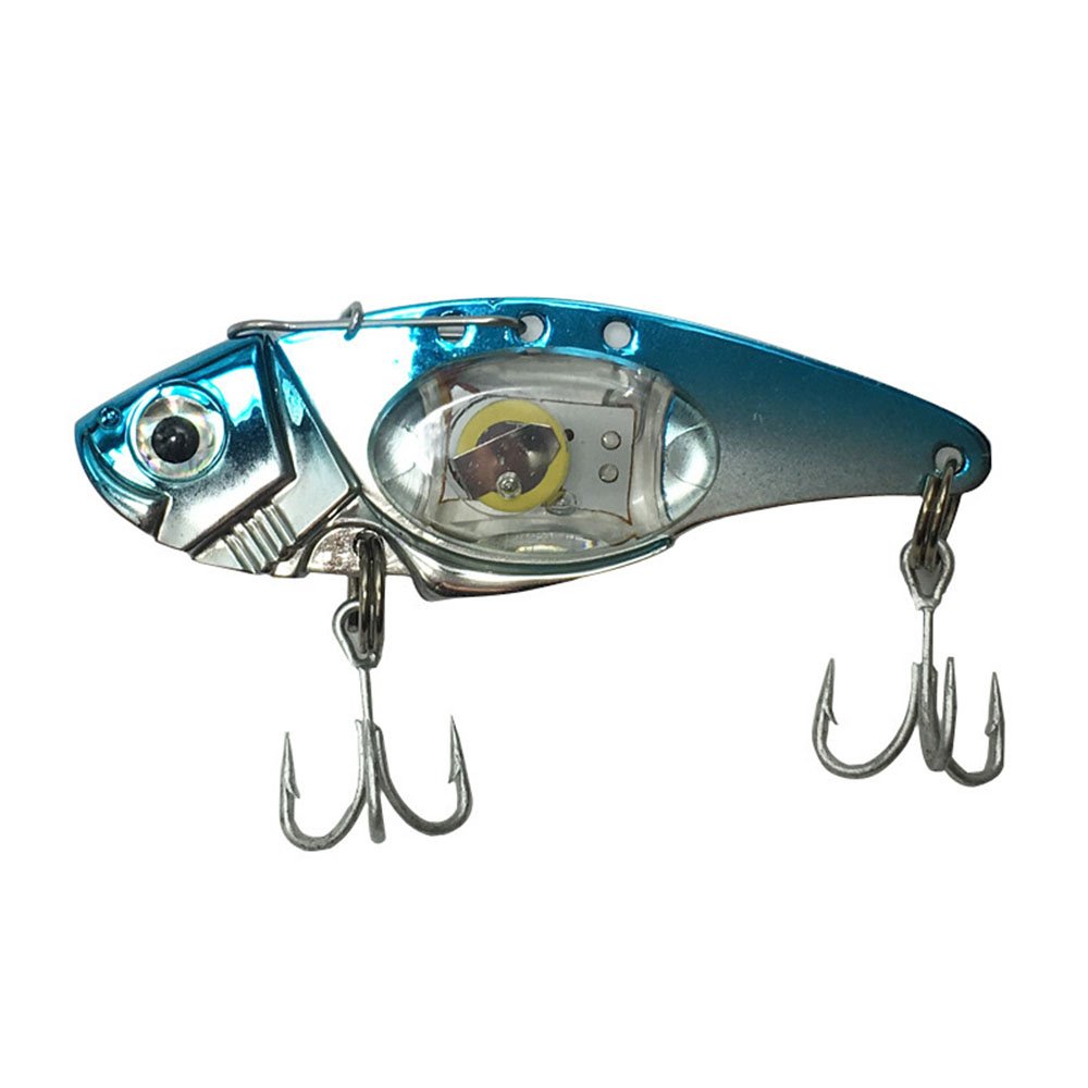 LED Fish Lures Bait Light TOPIND Outdoor Mini Deepwater Fish Shape Led  Flashing Lamp Light Fishing Tackle Lure Bait Sharp Treble Hooks