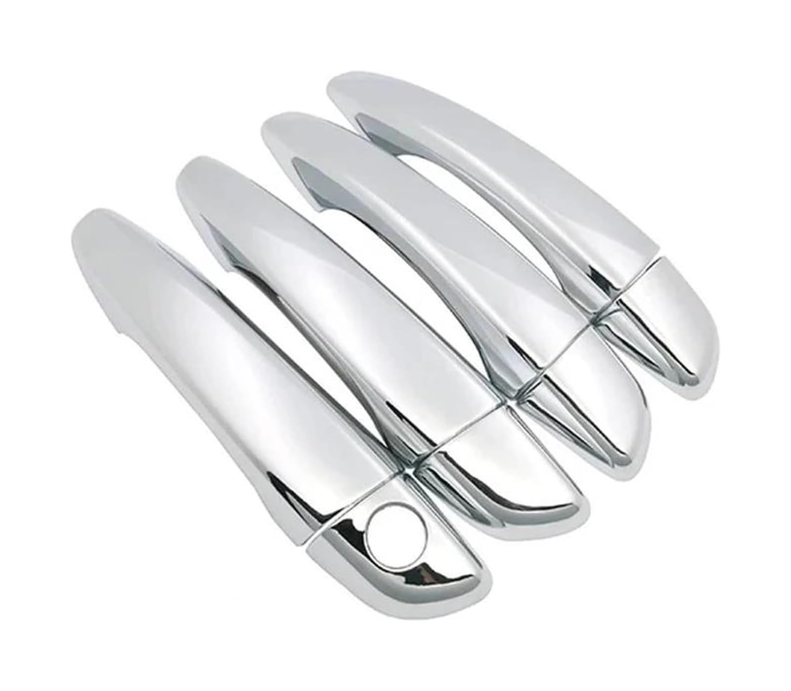 Hckclmbmzw Style4 For Peugeot 208 P21 2019-2024 Exterior Door Handle Trim Cover Abs Strip Decorative Car Accessories Door Handle Cover(Style4)