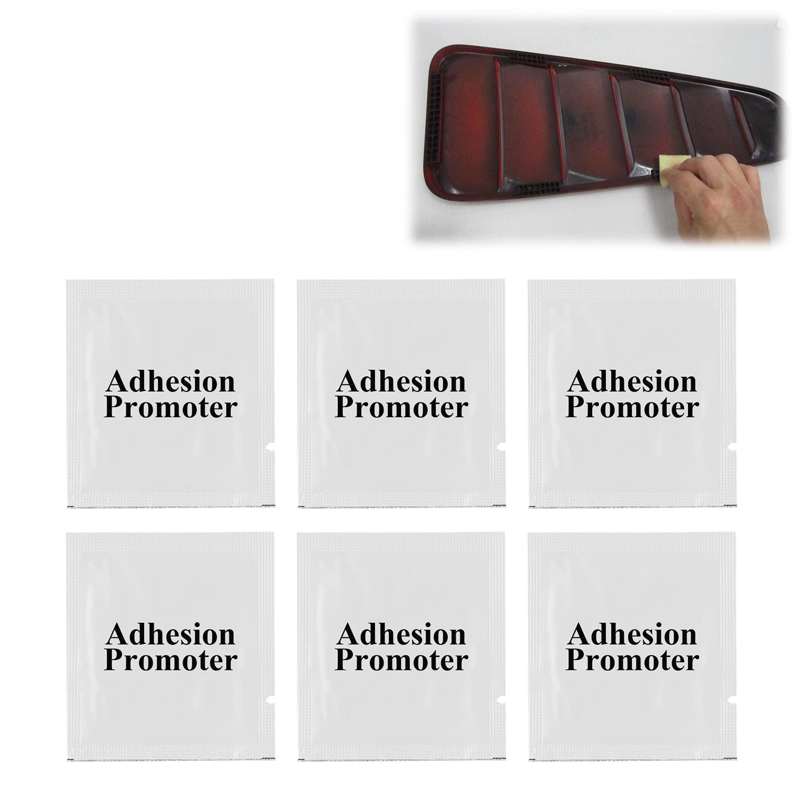 6 Piece Adhesion Adhesive Promoter Sponge Double Tape Vinyl Wrap Primer 94-A