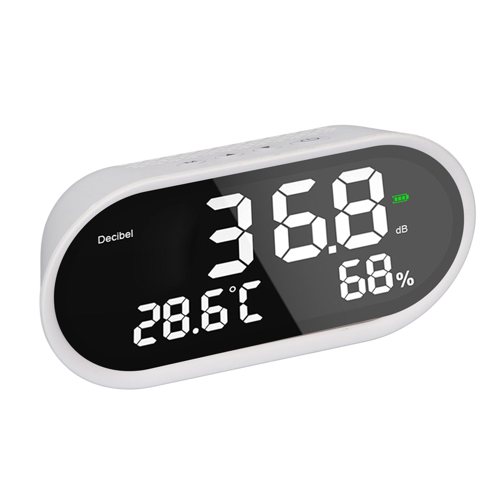 Medidor de Decibelios, Medidor de Nivel de Sonido 3 en 1, de Ruido con Rango de 30 a 130 DB, Pantalla LCD y Batería Recargable para el Hogar, Biblioteca, Estudio, Fábrica, Aula