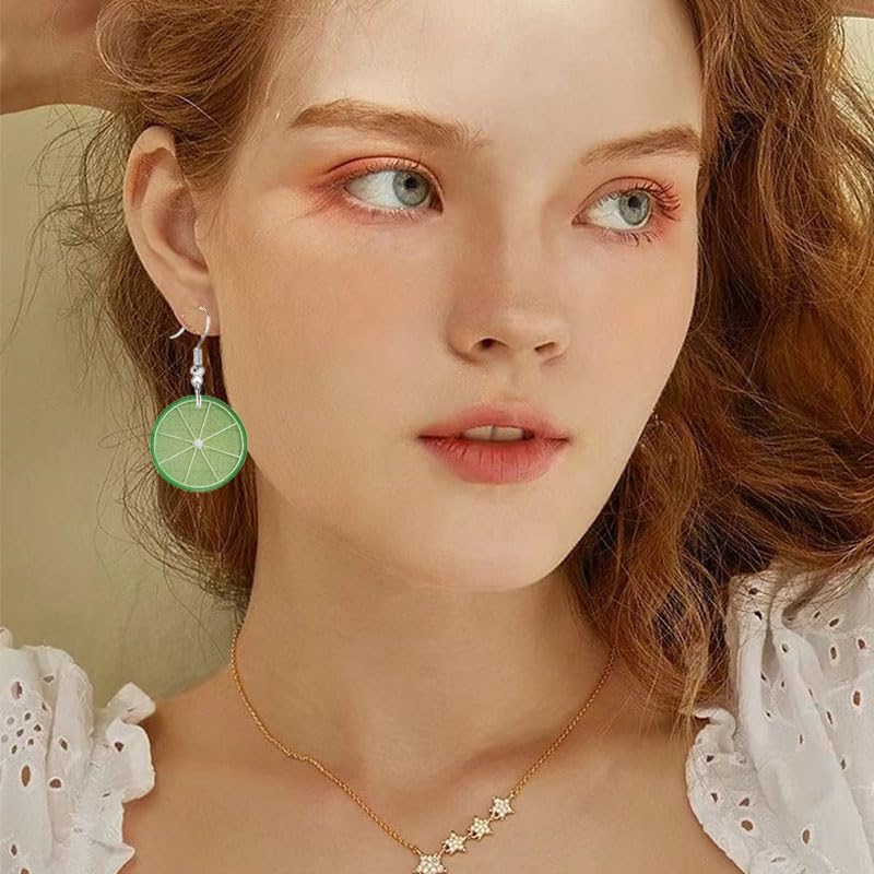 Dreuyet 4 Pairs Lemon Earrings For Women Lightweight Charm Lemons Drop Dangle Earrings Fruit Jewelry - Image 4