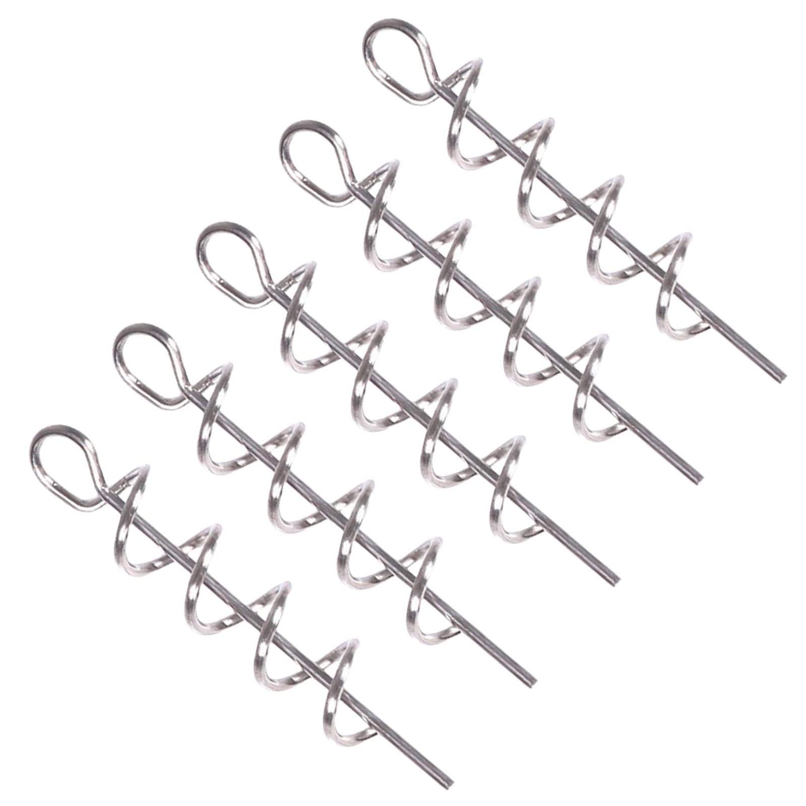 Esche da Pesca, Amo da Pesca con Chiusura a Torsione da 50 Pezzi, in Acciaio ad Alto tenore di Carbonio, con Molla Girevole, for la Pesca d'Acqua Dolce in Acqua salata(D 3.3cm)