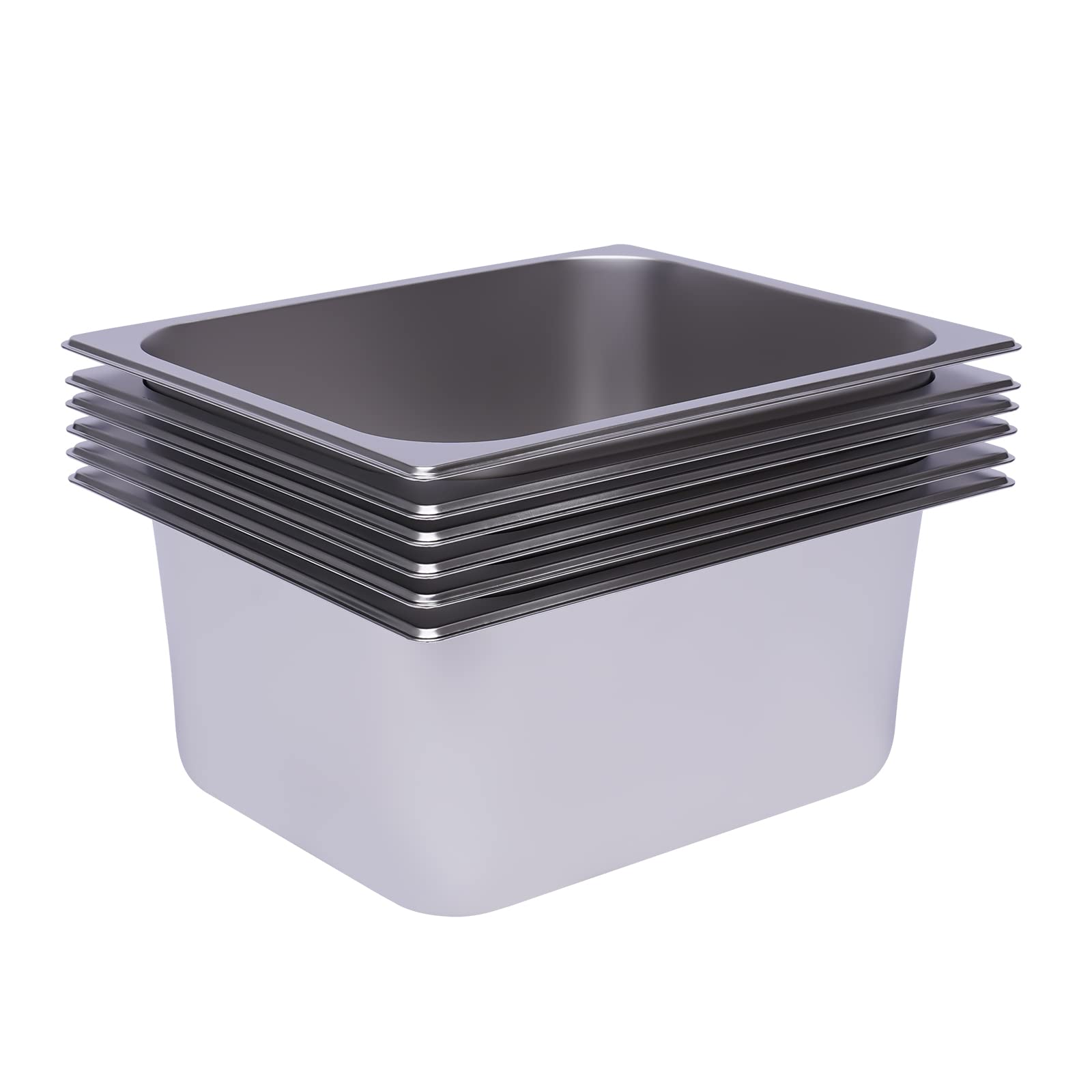 1/2 contenitore per gastronorm, in acciaio inox, profondità 150 mm, 33 x 26 x 15 cm, per la casa degli hotel