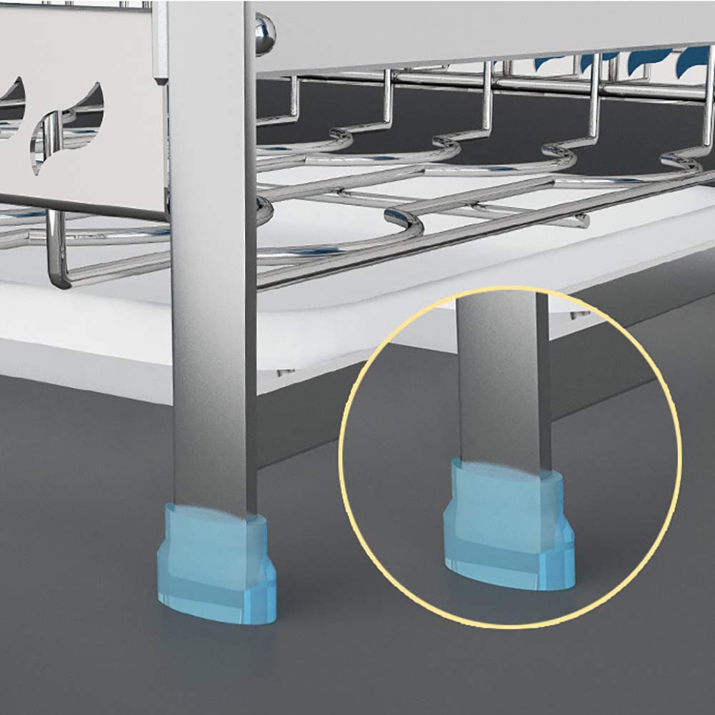 Escurreplatos 3-Nivel,Acero Inoxidable Escurreplatos con Bandeja De Goteo Portaherramientas Resistente Estante Drainer para Kitchen Counter A