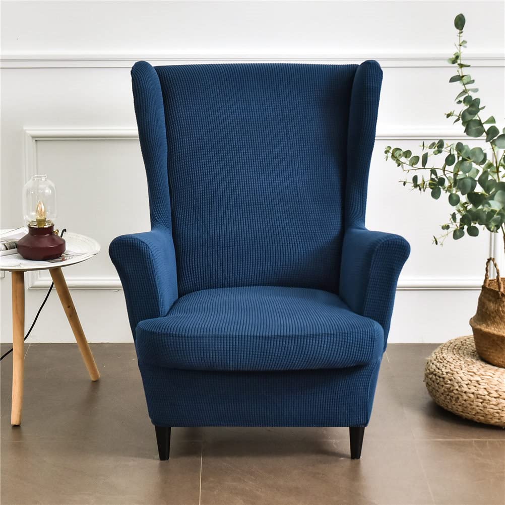 Highdi Wingback Chair Covers 2 Piece Stretch Wing Chair Slipcover - Image 3