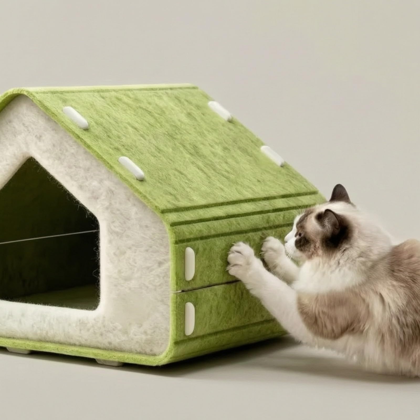Chat Surface Supérieure à Griffer Multifonction Chat en Feutre Intérieur pr Jeu,
