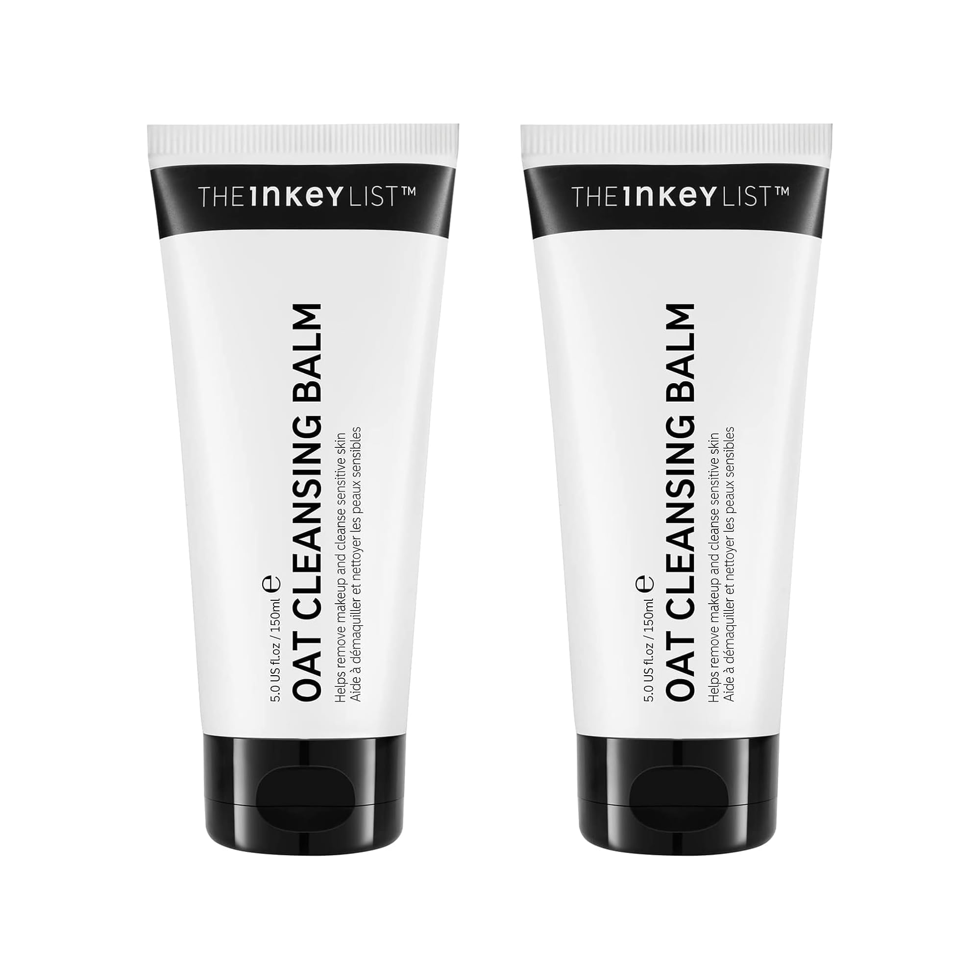The INKEY List Oat Cleansing Balm 150ml (Pack of 2), Dissolves Makeup, Nourishing Skincare, Gentle Cleanser, Vegan Friendly