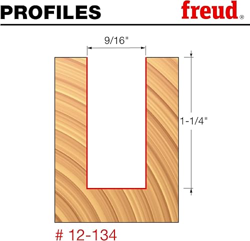 Miniatura 29 de Broca recta de doble acanaladura Freud, 15/64 x 3/4 de pulgada, con vástago de 1/2 pulgada, 12-096