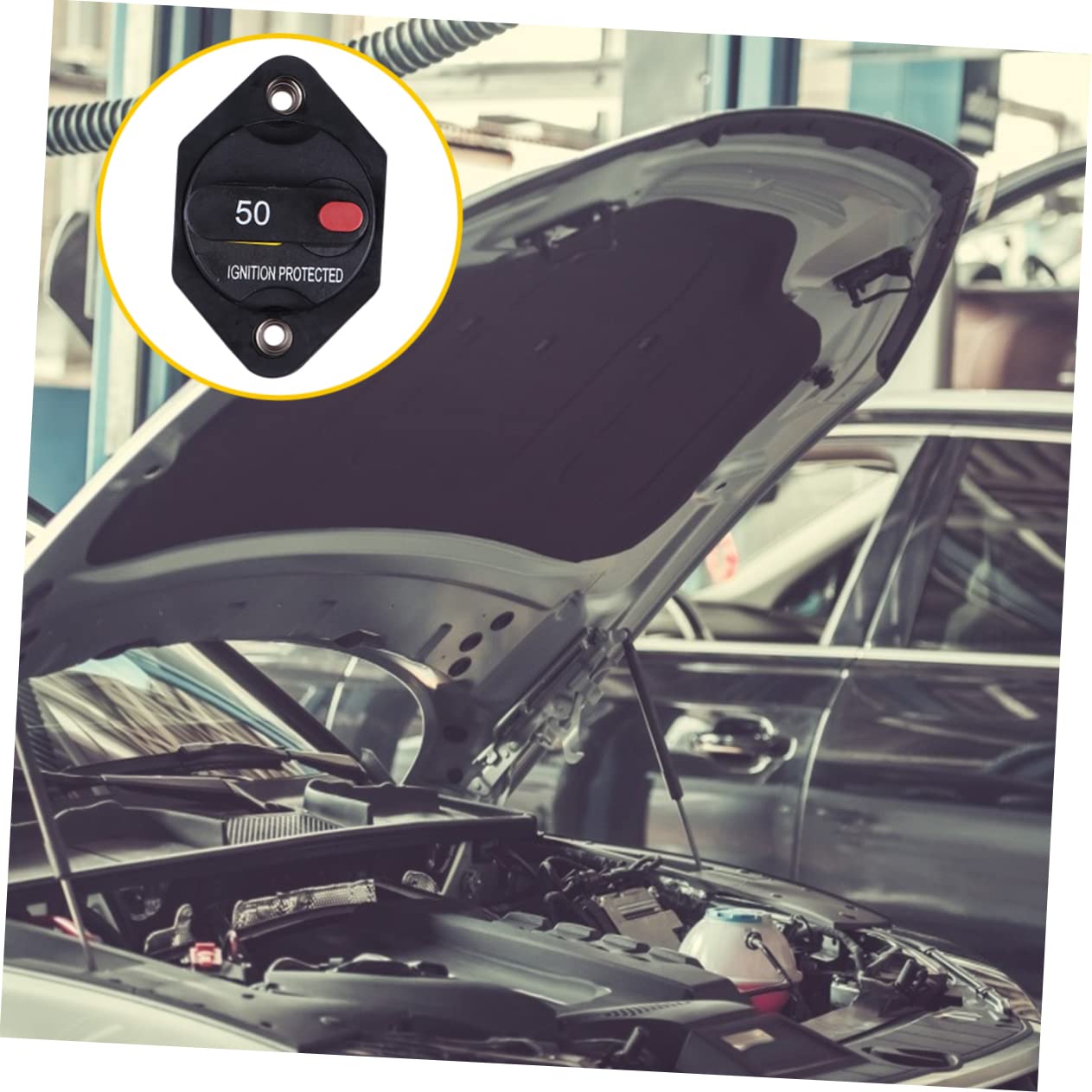 ULTECHNOVO 3piezas Disyuntor De Corriente Protección Contra Sobretensiones y Restablecimiento Manual Para Automóviles y Protector De Sobrecarga De Batería y Motor Eléctrico