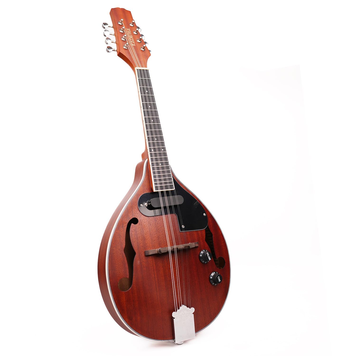 Kadence Solid wood Mandolin with Eq, A style, F Holes, 8 strings with tone and Volume knob-picture-22
