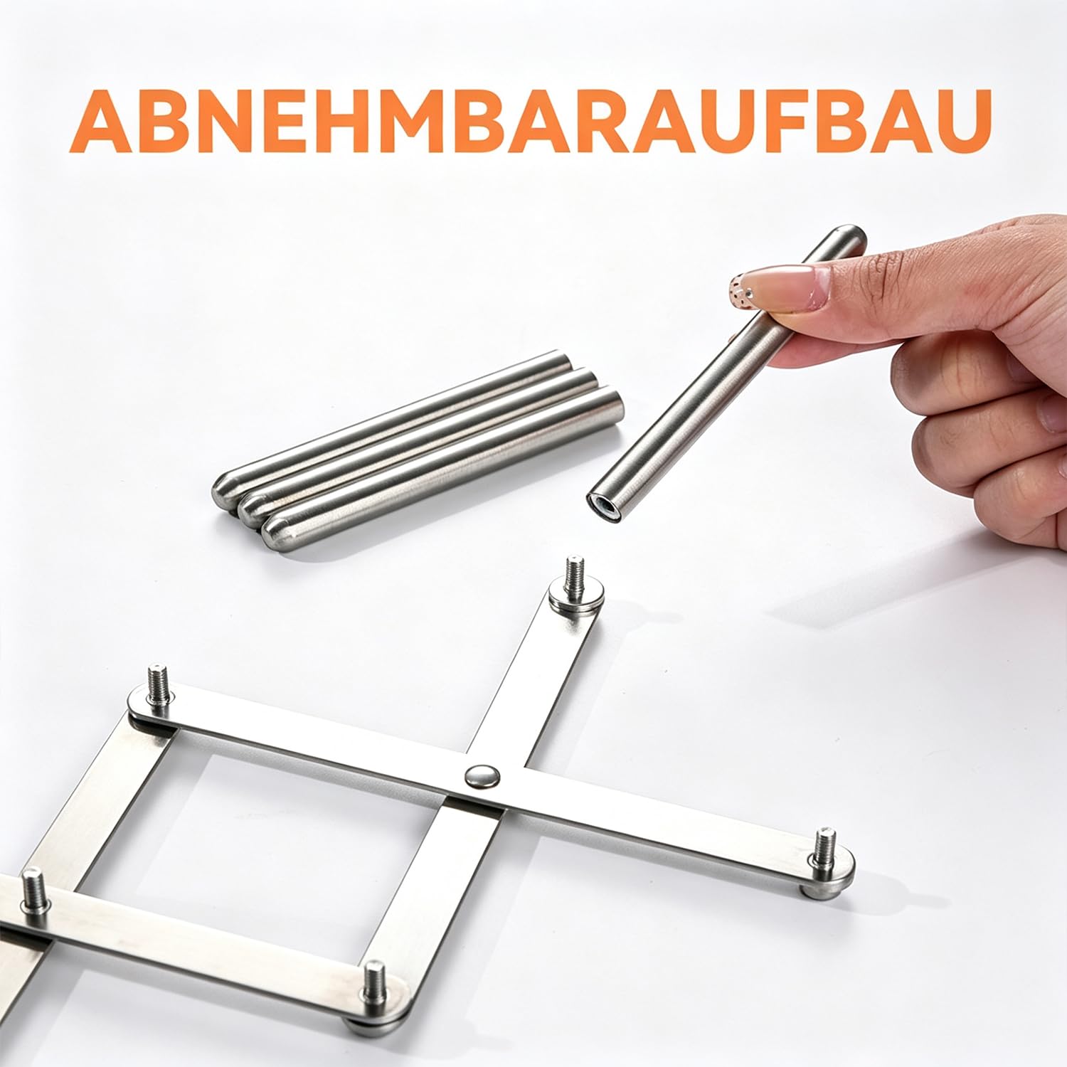 Topfdeckelhalter, Deckel Organizer Küche, Verstellbar, Aus Edelstahl, Platz für bis zu 6 Deckel, Für Teller & Schneidebretter, Ausziehbar & klappbar, Aufbewahrung