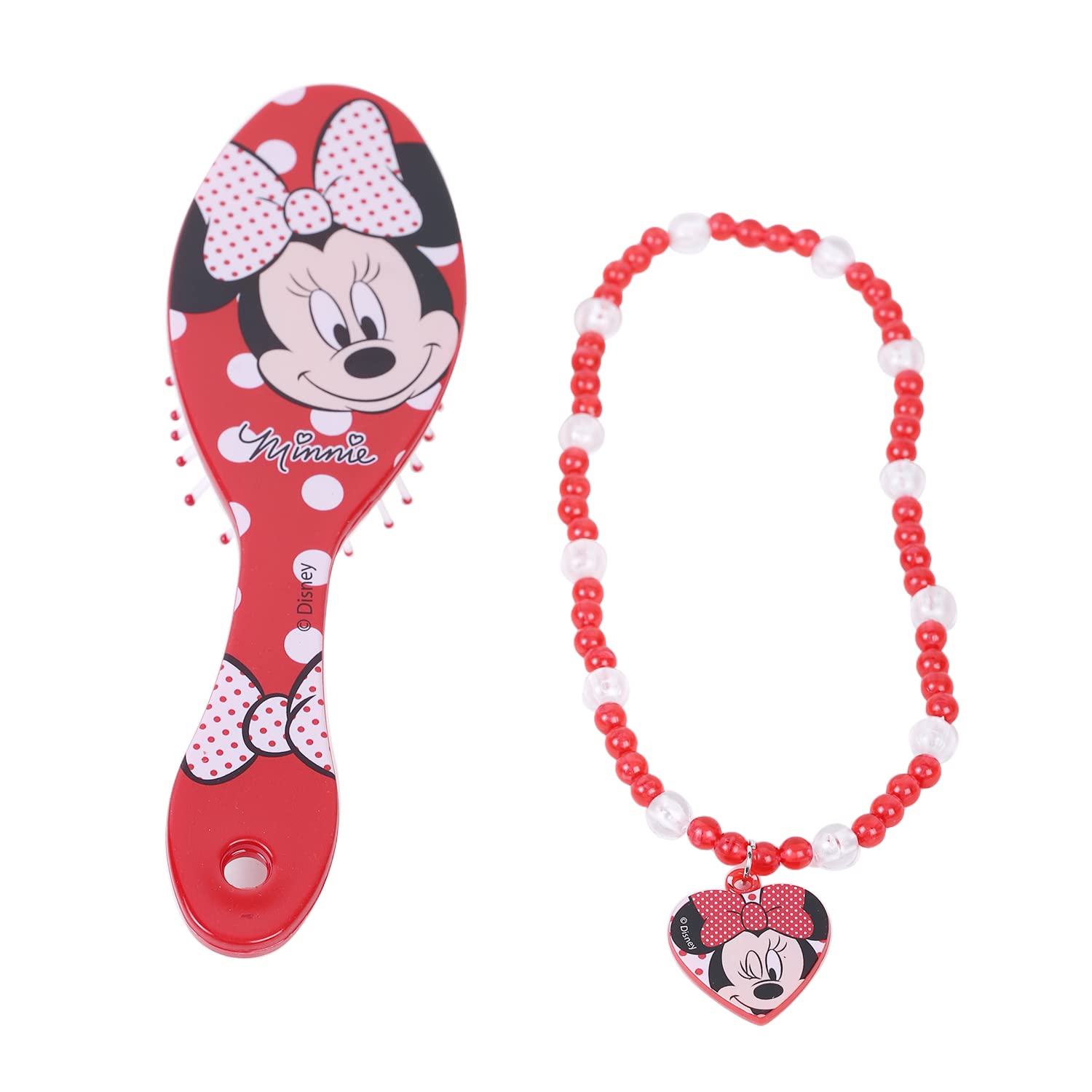 Lil Diva Minnie Mouse Hair Brush With Necklace For Girls 3 Years And Above (B0B8GCYC1R) Amazon Price History, Amazon Price Tracker