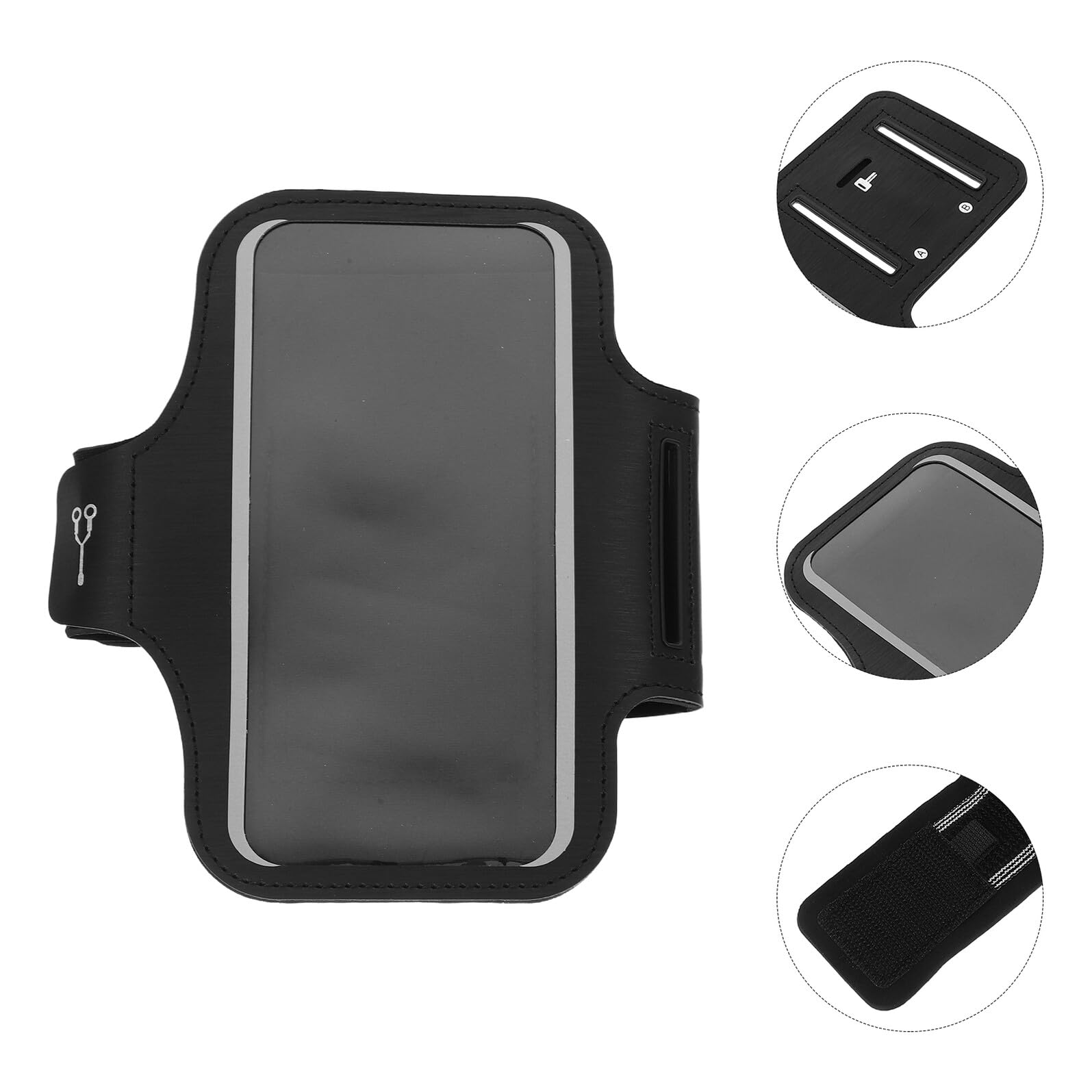 5 Pezzi Fascia da Braccio Sportiva Ultraleggera per Cellulare Traspirante e Resistente all Acqua Supporto Sicuro per Corsa Palestra e Fitness